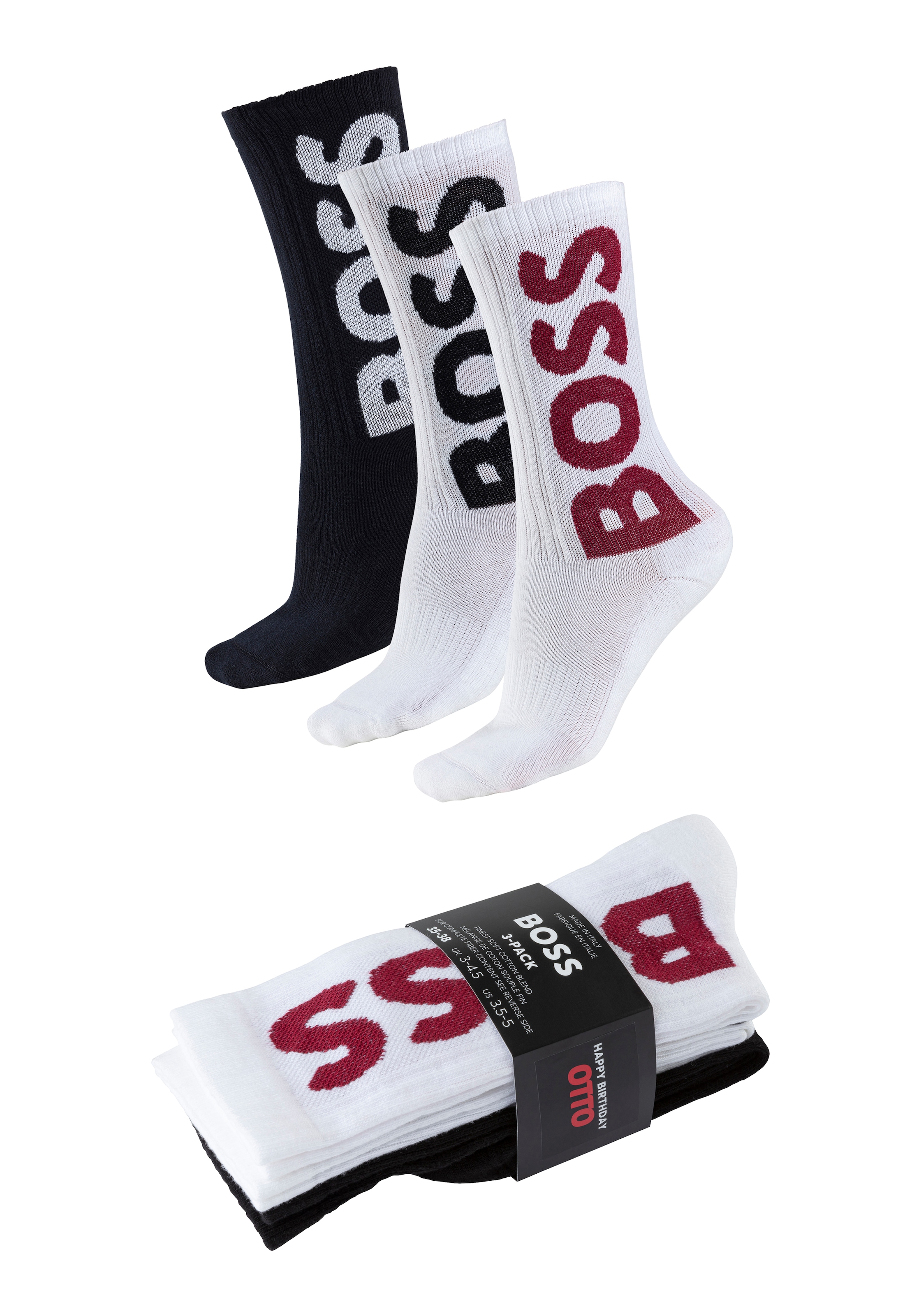 Image of BOSS Socken "Limited Edition Unisex" Packung, 3er, 3 Stk. tlg. Special Limited Edition zum 75. Geburtstag OTTO, Unisex