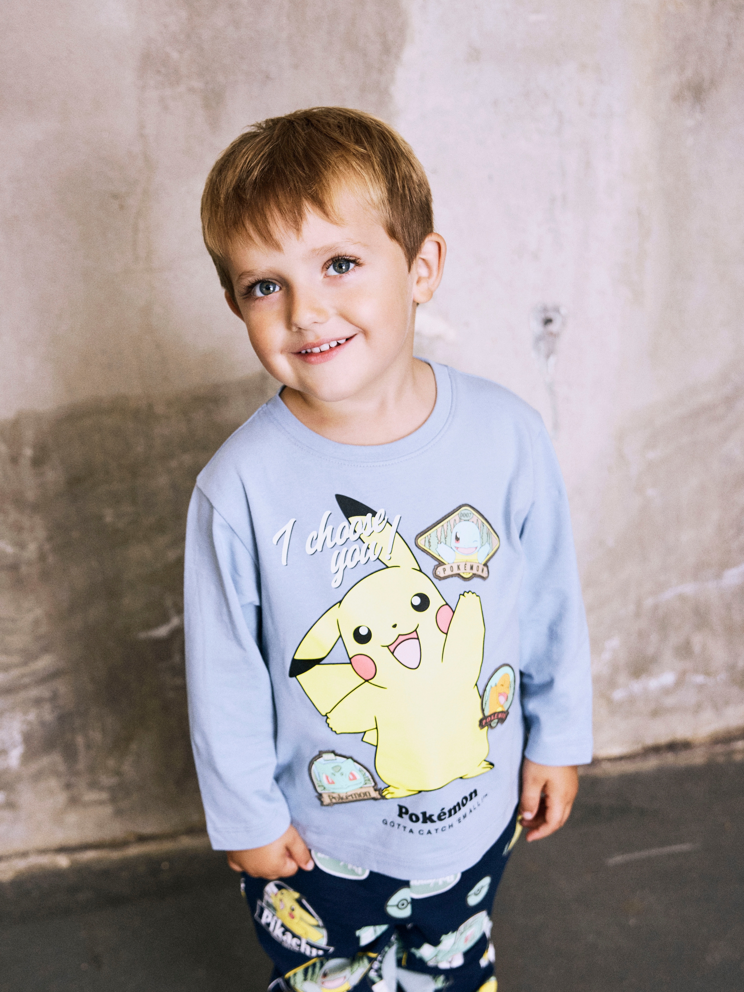 Image of Name It Langarmshirt "NMMJUMBO POKEMON NREG LS TOP BOX SKY"