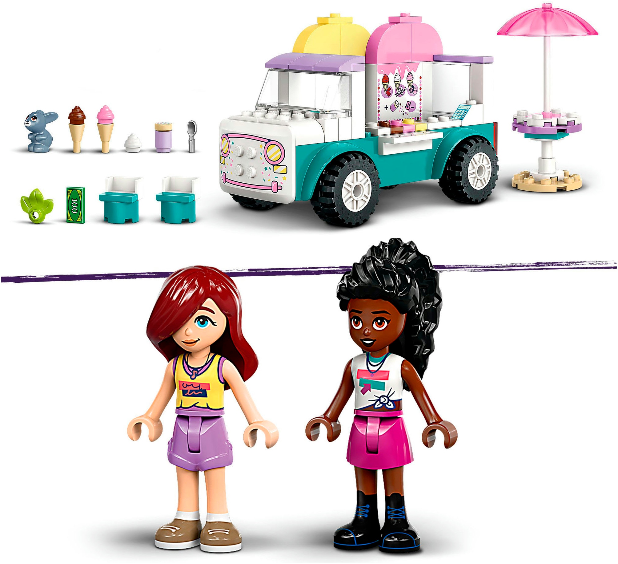 LEGO® Konstruktionsspielsteine »Heartlake City Eiswagen (42644), LEGO Friends« Made in Europe