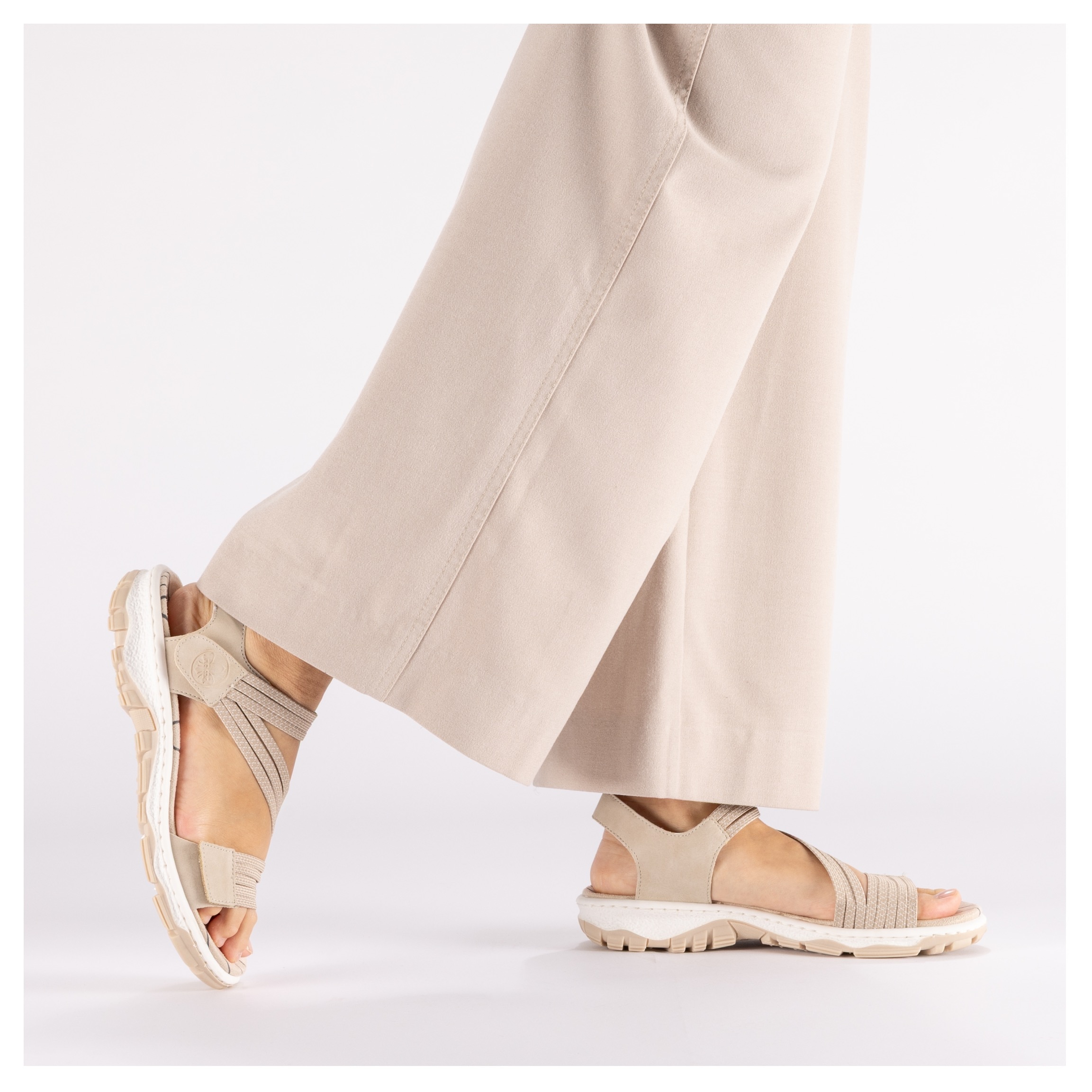Rieker Sandale à lanières  chaussure d'été, sandalette, chaussure à scratch, style sport
