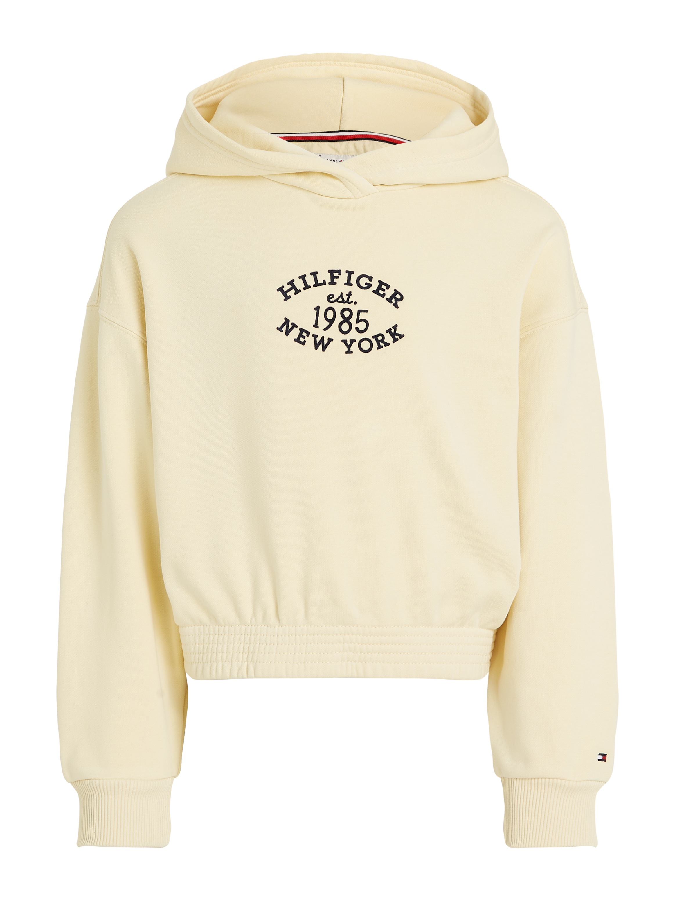 Tommy Hilfiger Kapuzensweatshirt »MONOTYPE FLOCK HOODIE«, Kinder bis 16 Jahre mit Logoschriftzug