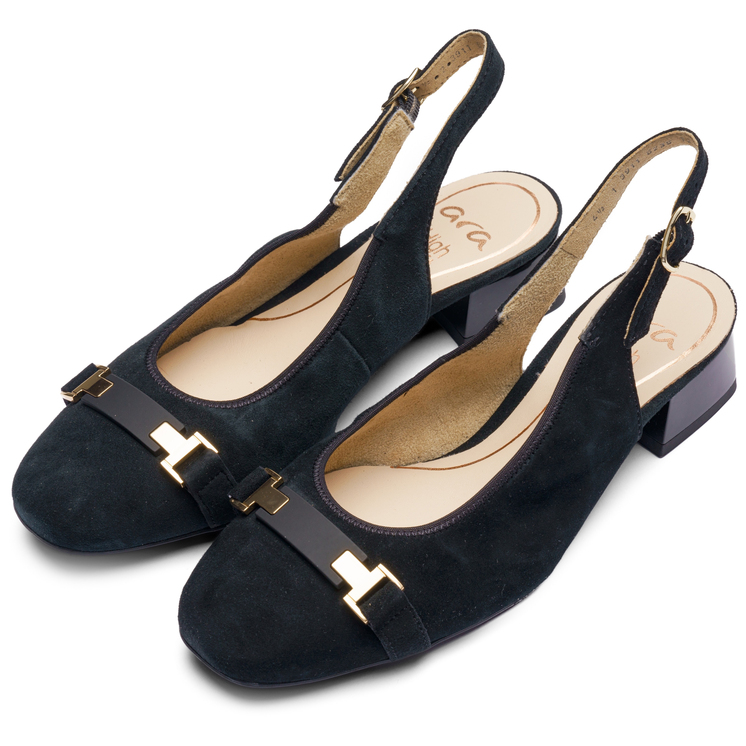 Image of Ara Slingpumps "GRAZ", Blockabsatz, Businessschuh, mit verstellbarer Schnalle, H-Weite
