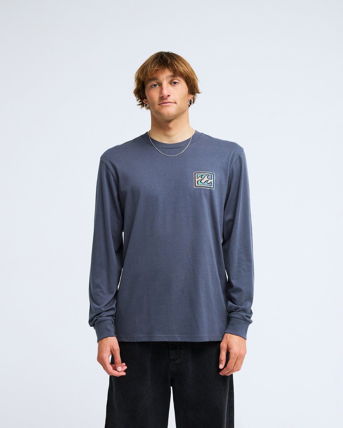 Image of Billabong Langarmshirt "CRAYON WAVE LS" aus Baumwolle, in den Grössen S bis XXL