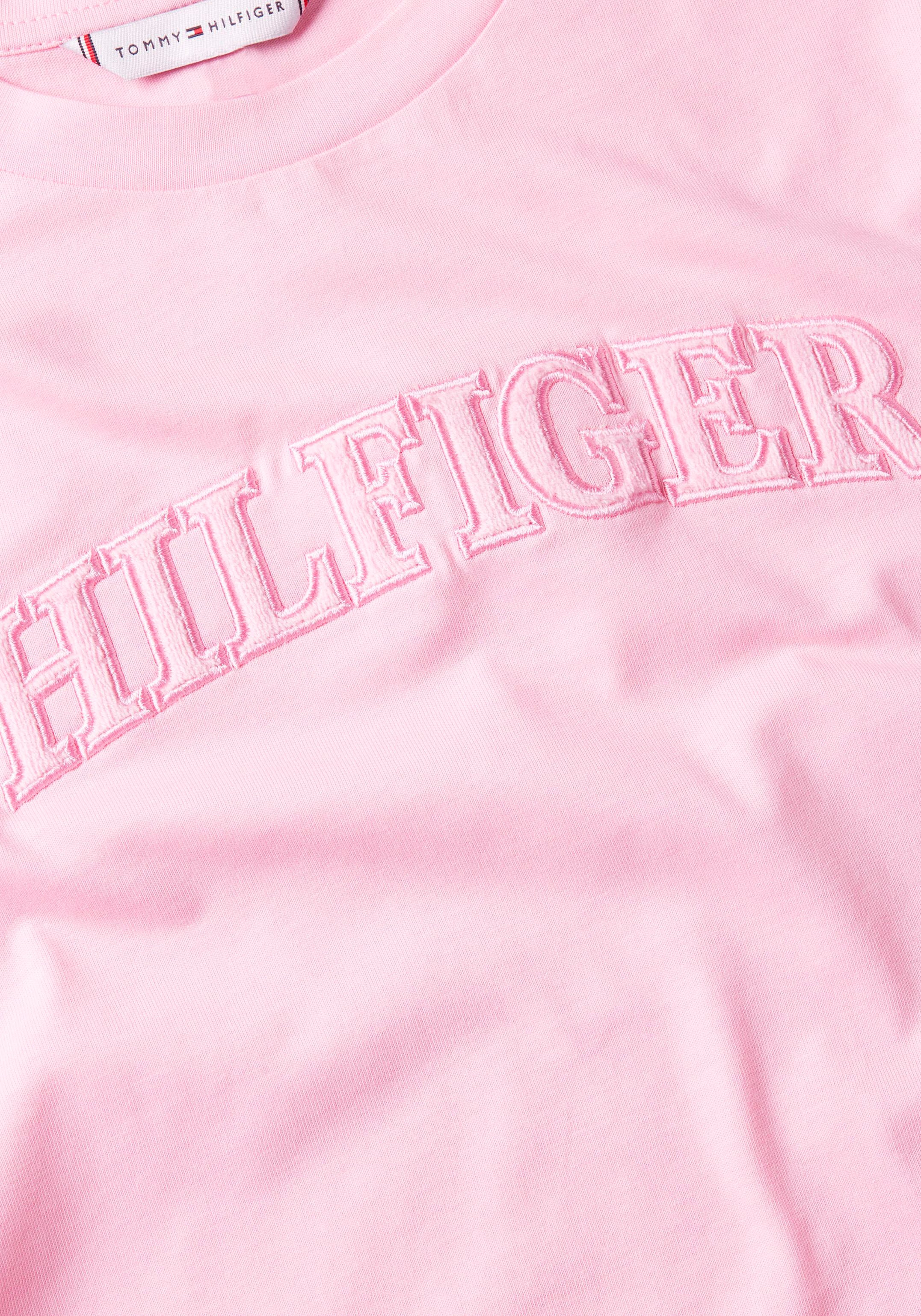 ♕ Tommy Hilfiger T-Shirt »REG TONAL HILFIGER Hilfiger SS«, auf versandkostenfrei Tommy mit C-NK Markenlabel