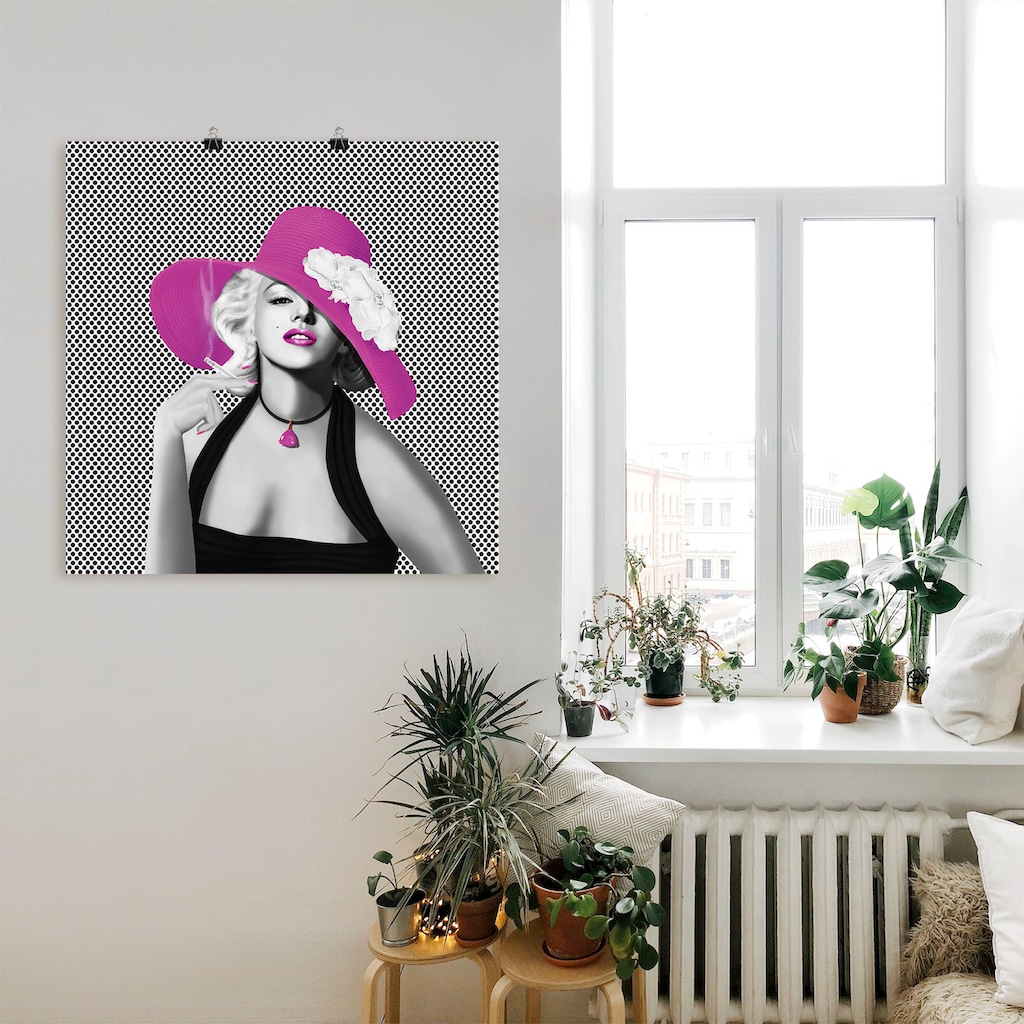 Artland Wandbild »Marilyn in Pop Art«, Stars, (1 St.)