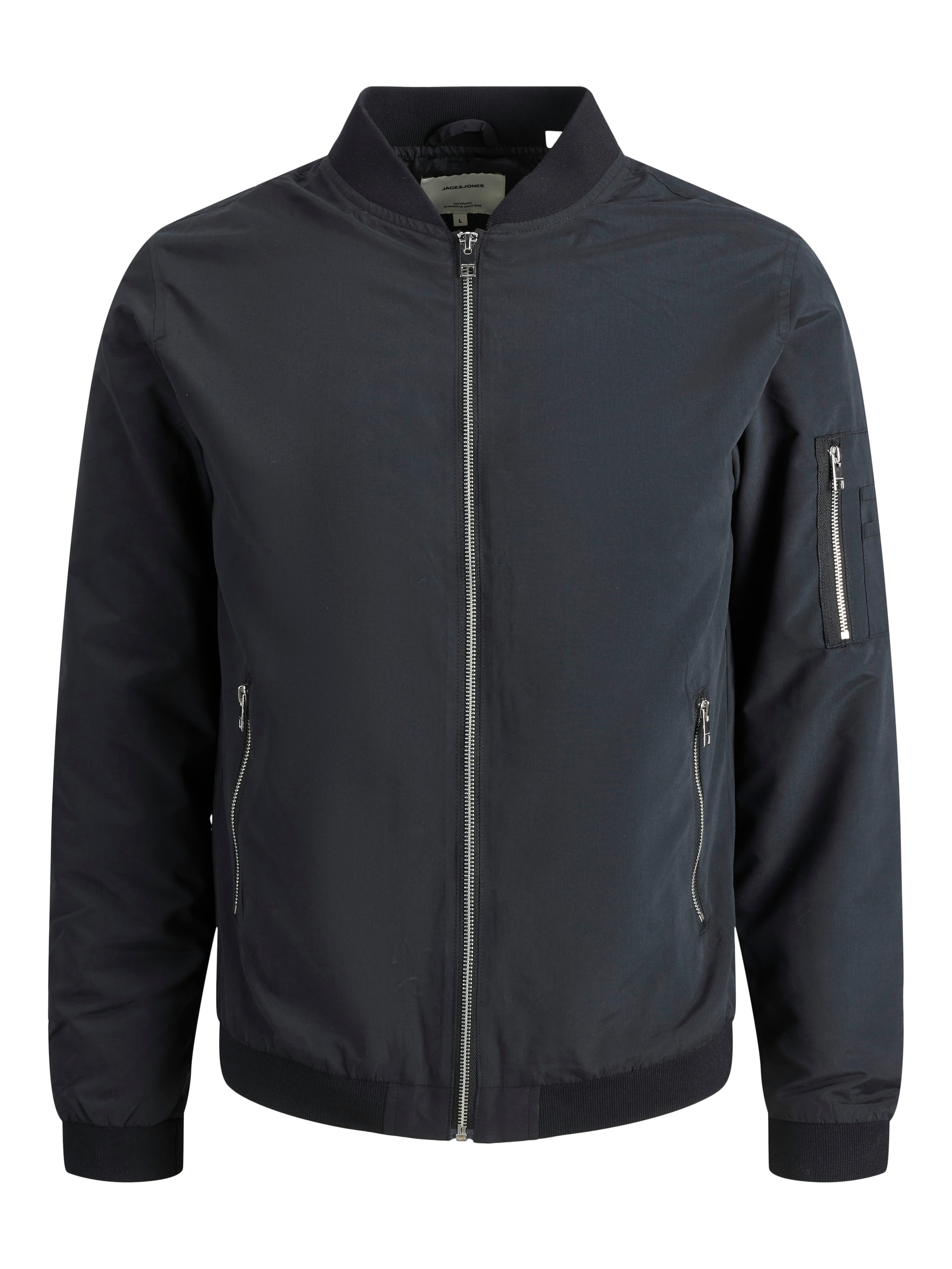 Jack & Jones Blouson »JJERUSH mit Stehkragen und Reissverschlusstaschen« ohne Kapuze unifarben, modisch, regular fit, Polyester