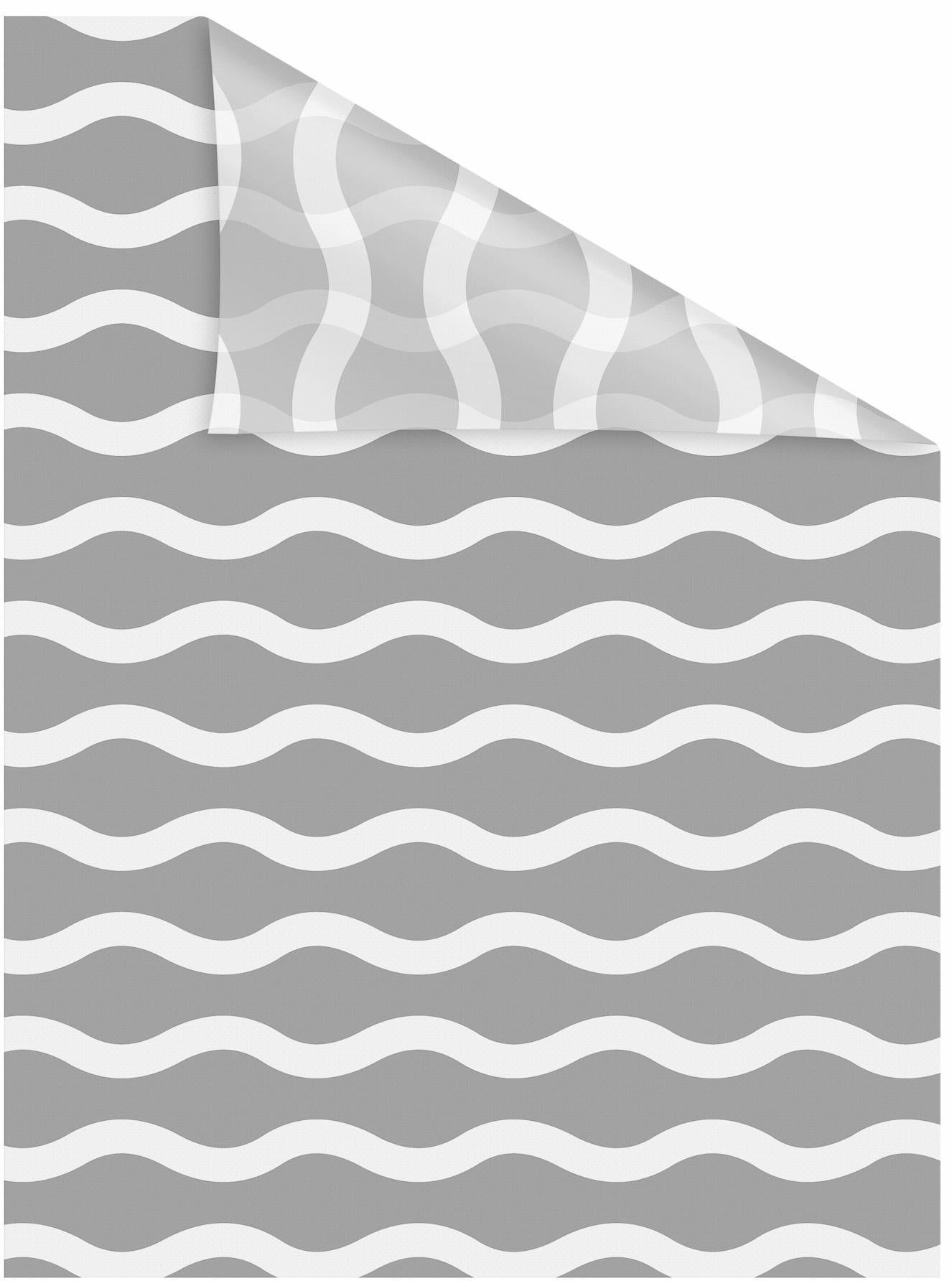 Image of LICHTBLICK ORIGINAL Fensterfolie "Welle" 1 Stk. blickdicht strukturiert Klebepunkte selbstklebend, Sichtschutz