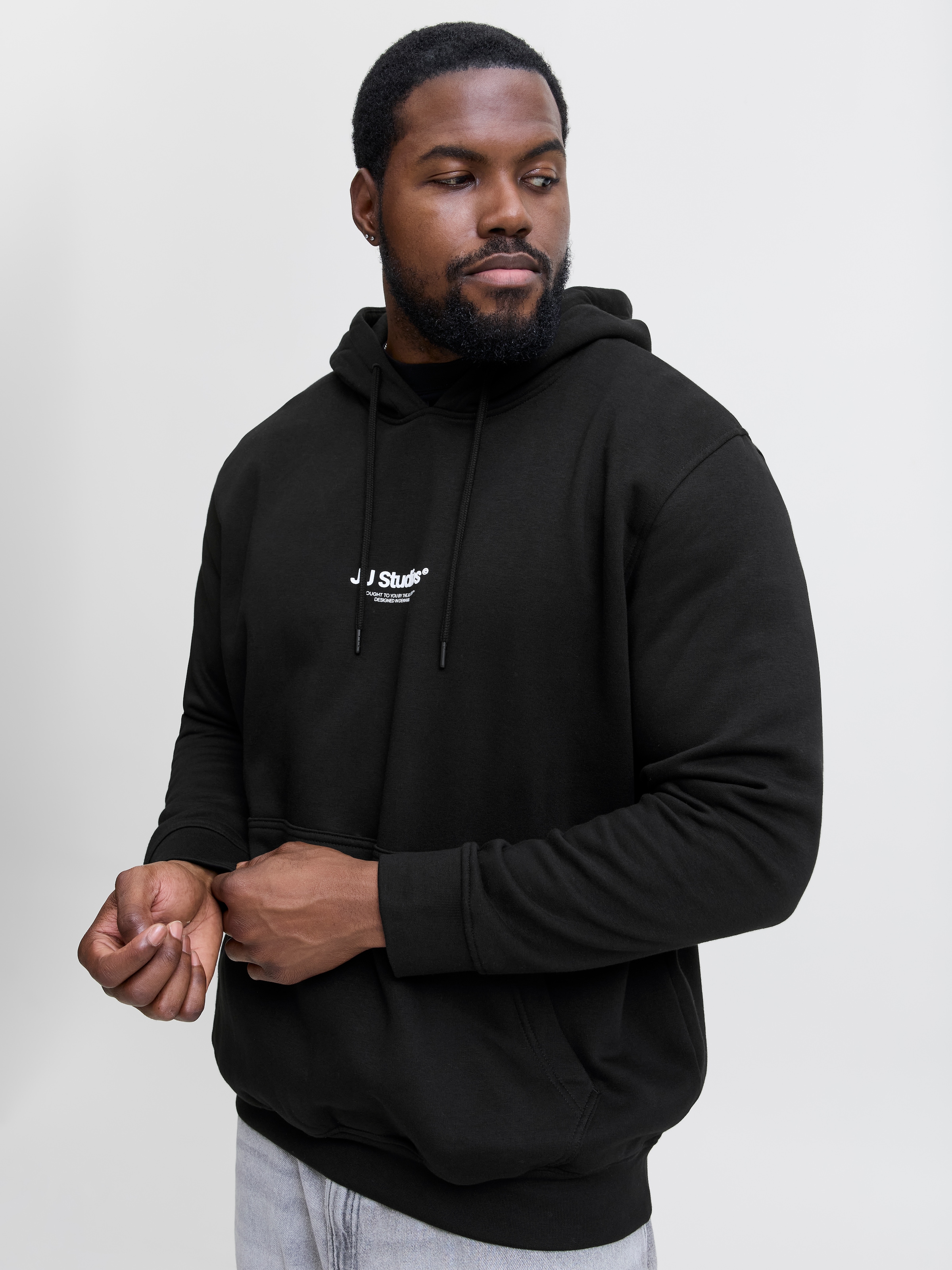 Jack & Jones PlusSize Kapuzensweatshirt »JJESOHO SWEAT HOOD NOOS PLS«, mit Logobranding
