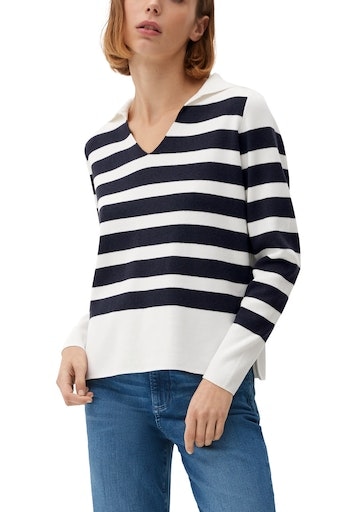 s.Oliver Strickpullover, mit Streifen-Muster