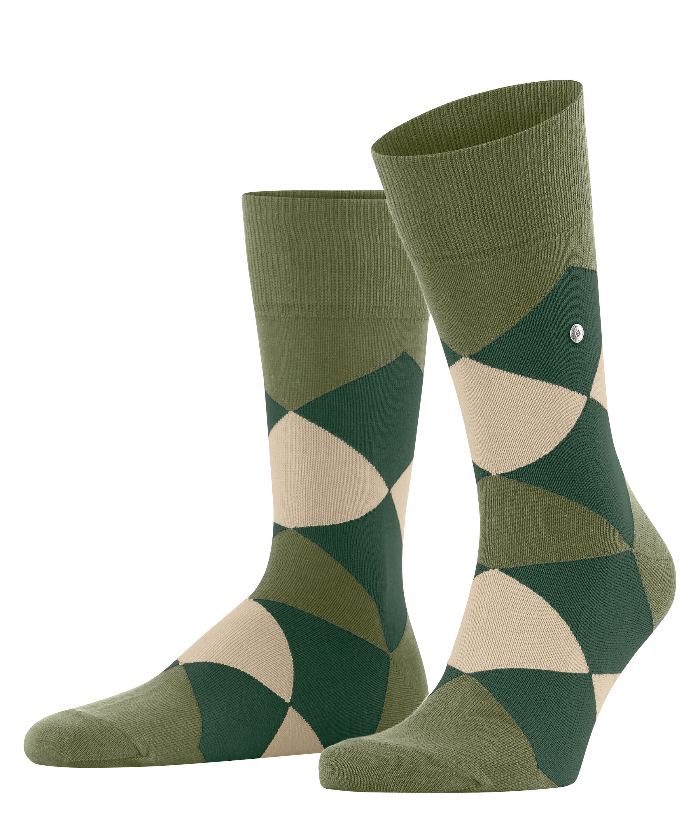 Image of Burlington Socken "Clyde" Einheitsgrösse 40-46, modernes Argyle-Muster, Burlington-Clip