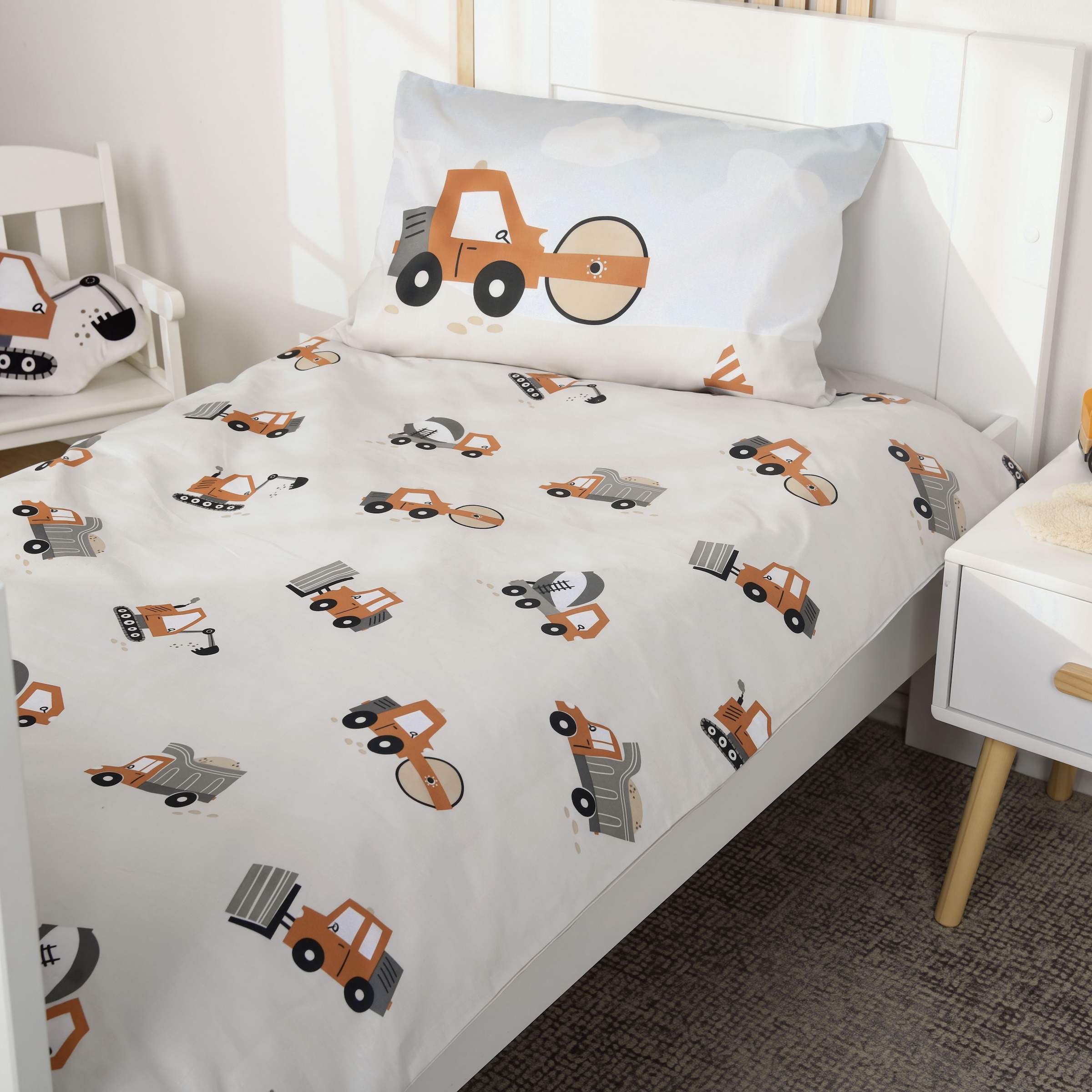 Baby Best Linge de lit pour bébé »Baustelle« 2 Wendebettwäsche