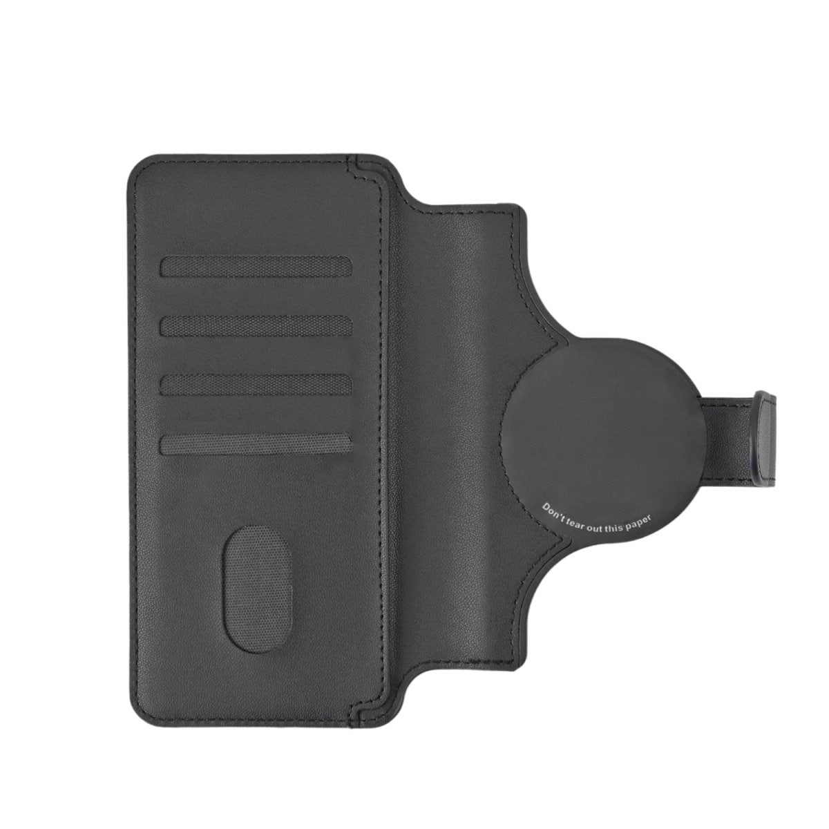 4smarts Flip Case »Universal Magnet Wallet CardCaddy XL« MagSafe UltiMag Portemonnaie, RFID Schutz, iPhone 12, 13, 14, 15 Serie