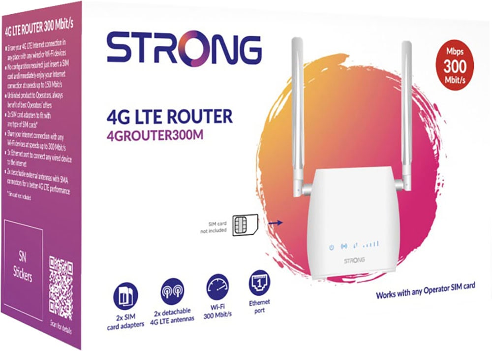 Strong WLAN-Router »4G LTE 300M«, bis zu 150 Mbit/s, mobiles Internet für unterwegs