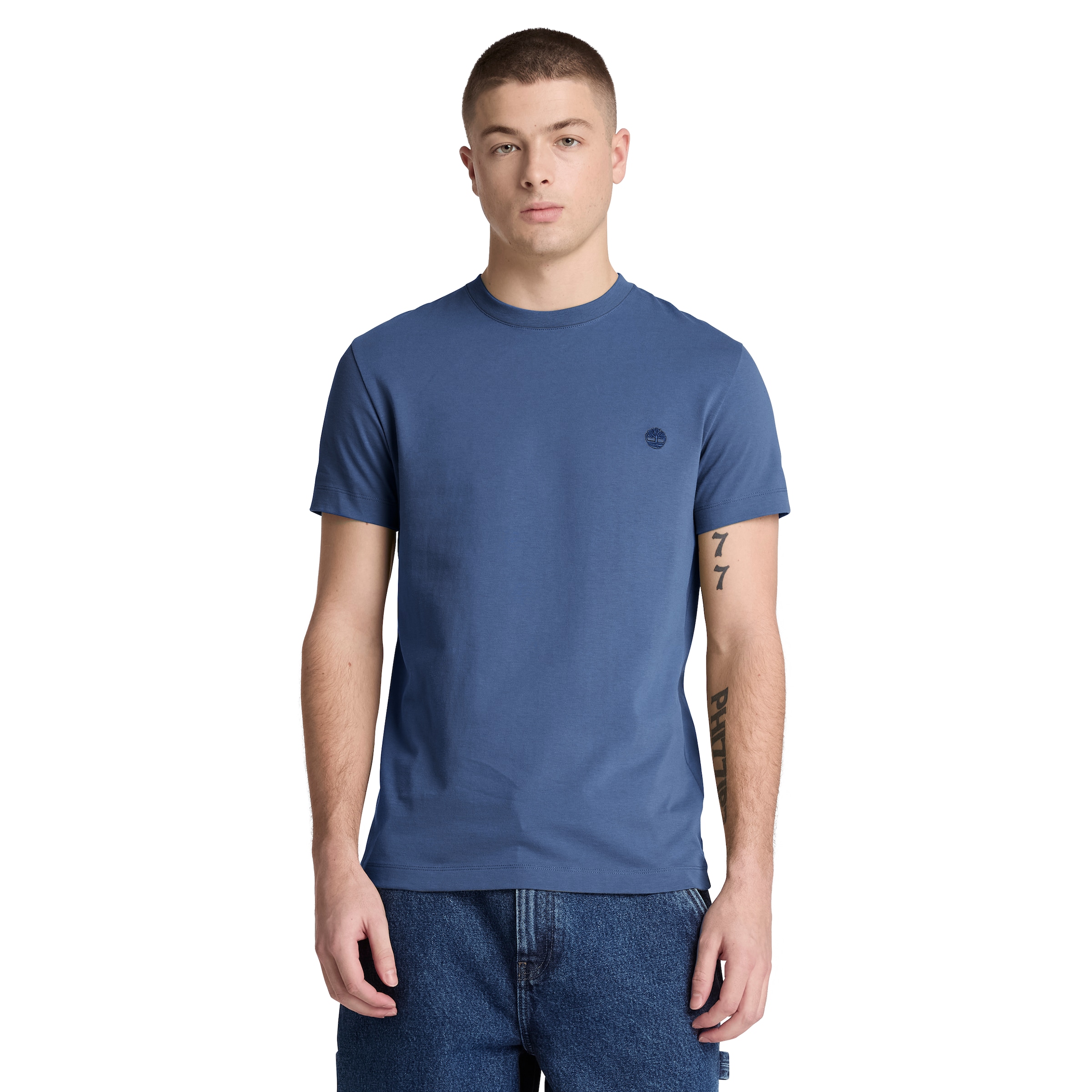 Image of Timberland T-Shirt "DUNSTAN RIVER - SS Tee (Slim)" mit Rundhalsausschnitt, Kurzarm-Design, aus Baumwolle