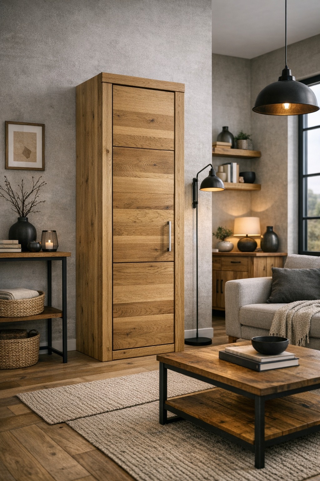 VOGL Möbelfabrik Aktenschrank "Toronto" in 2 Breiten, teilmassiv, Fächer für Aktenordner, Made in Germany