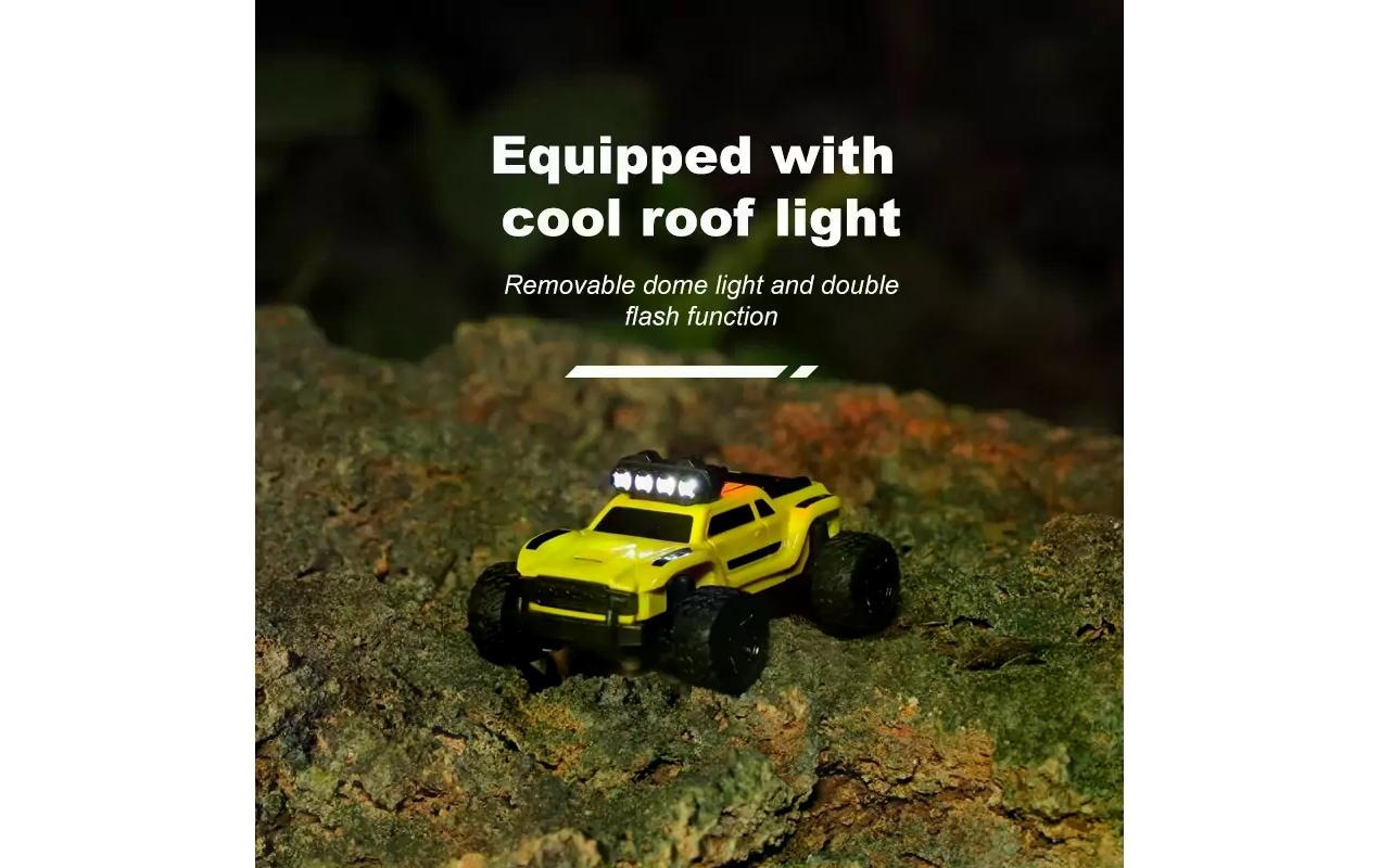 RC-Auto »Turbo Racing Micro Monster Truck TC-01, Gelb,«