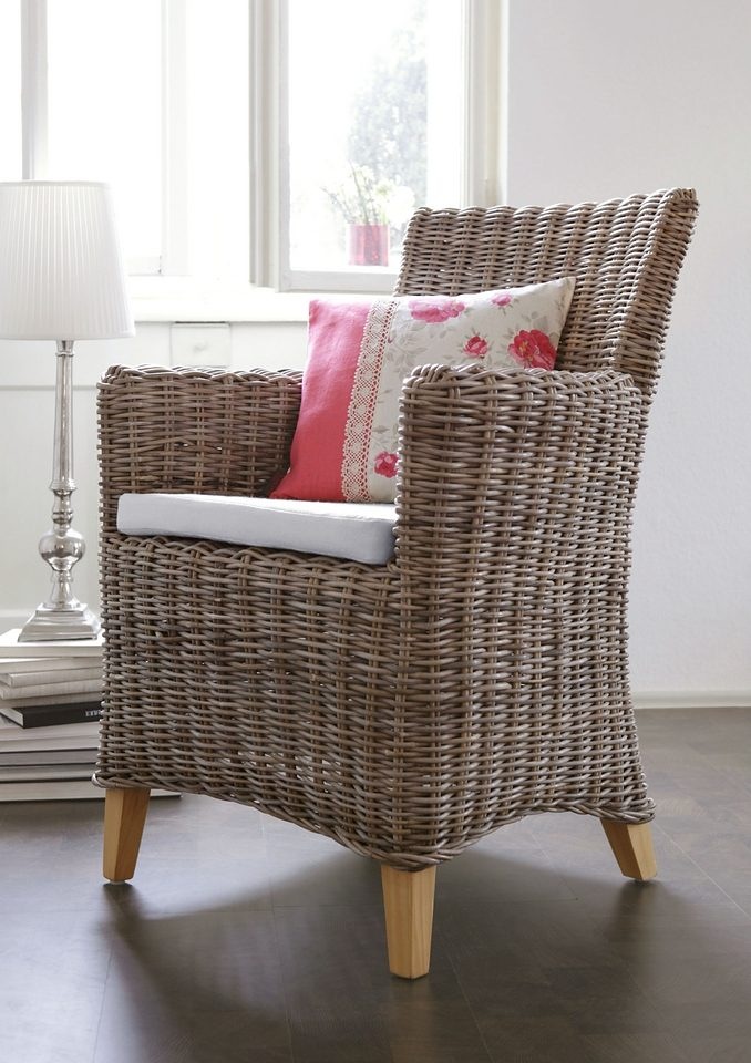 Image of Home affaire Rattanstuhl, inklusive Sitzkissen bei Ackermann Versand Schweiz