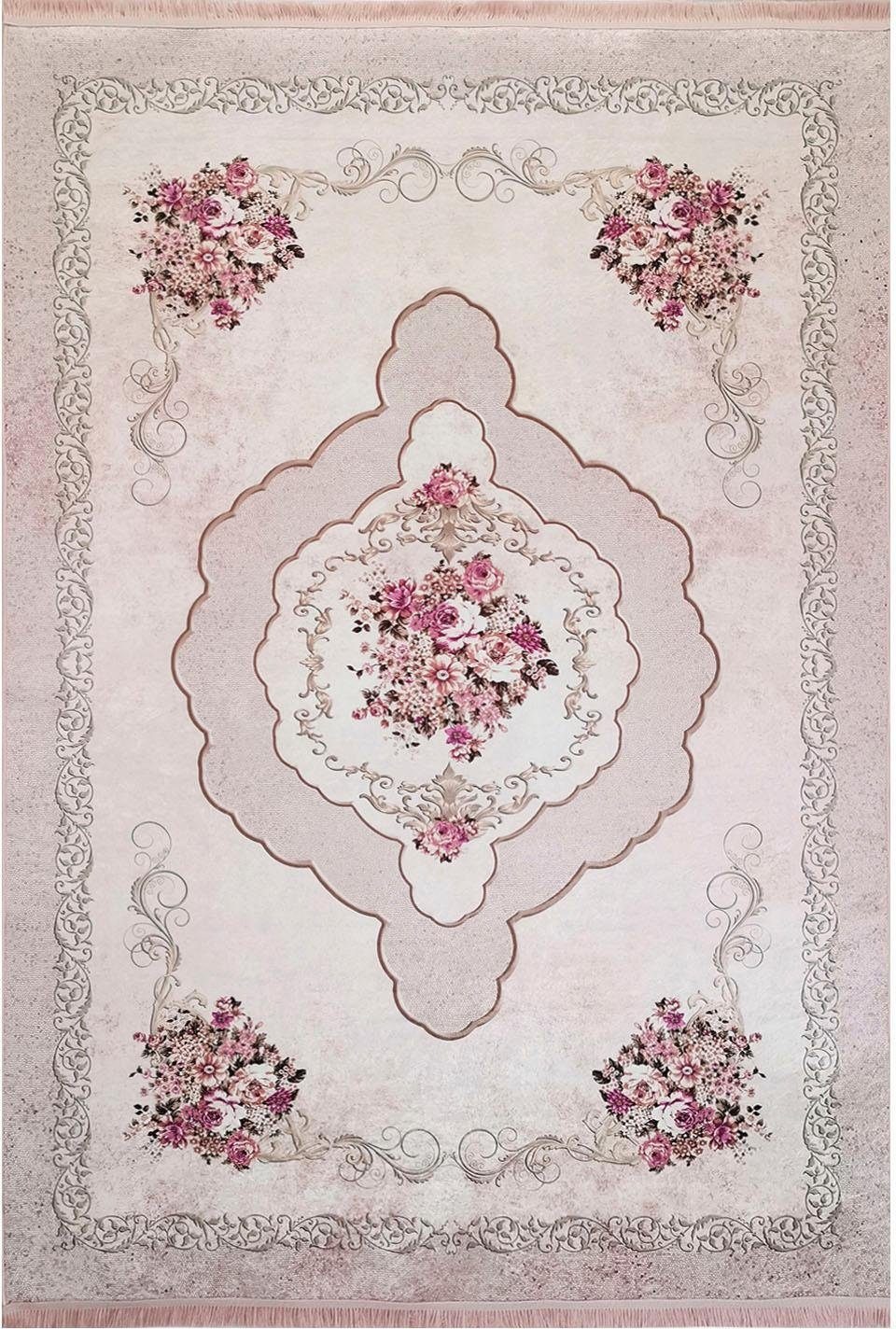 Image of RESITAL The Voice of Carpet Teppich »Sultan 006«, rechteckig, 9 mm Höhe, Flachgewebe bedruckt, Orient-Optik, mit Fransen, waschbar, ideal im Wohnzimmer & Schlafzimmer bei Ackermann Versand Schweiz