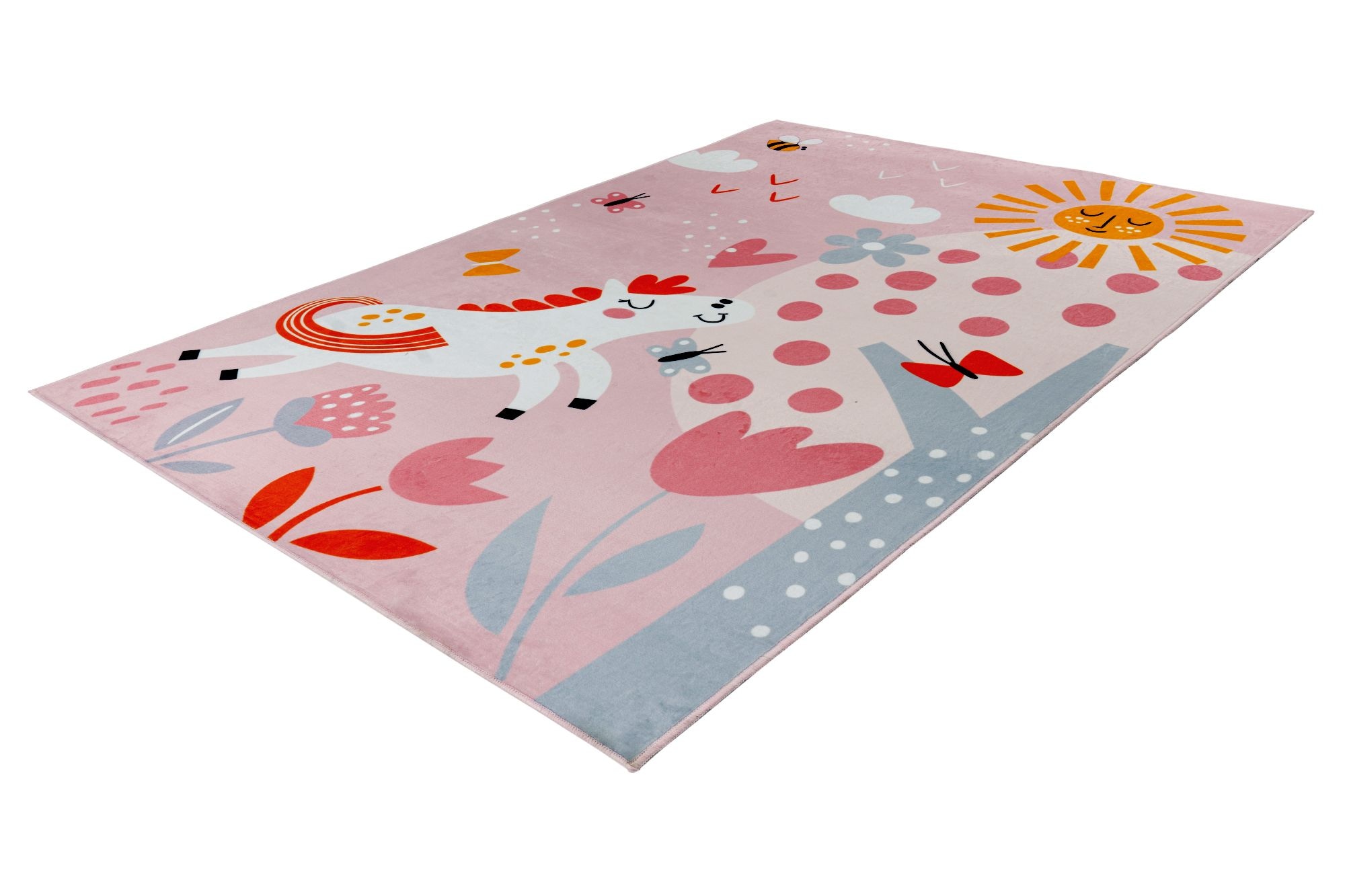 Kayoom Tapis pour enfants »Wonder 126« Rectangulaire 8 mm Höhe Kurzflor, Vegan, Fussbodenheizungsgeeignet