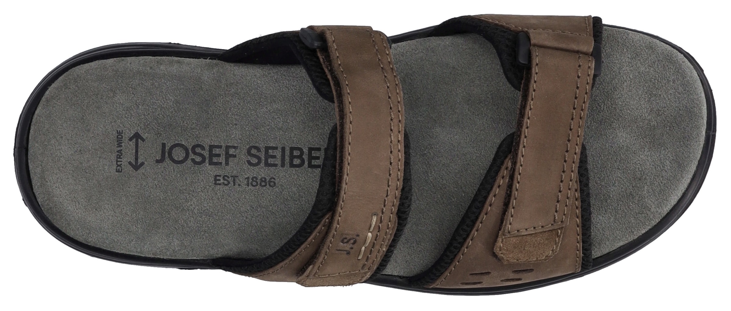 Josef Seibel Pantolette »Marlon 01«, Sommerschuh, Schlappen, Klettschuh, mit Klettverschlüssen