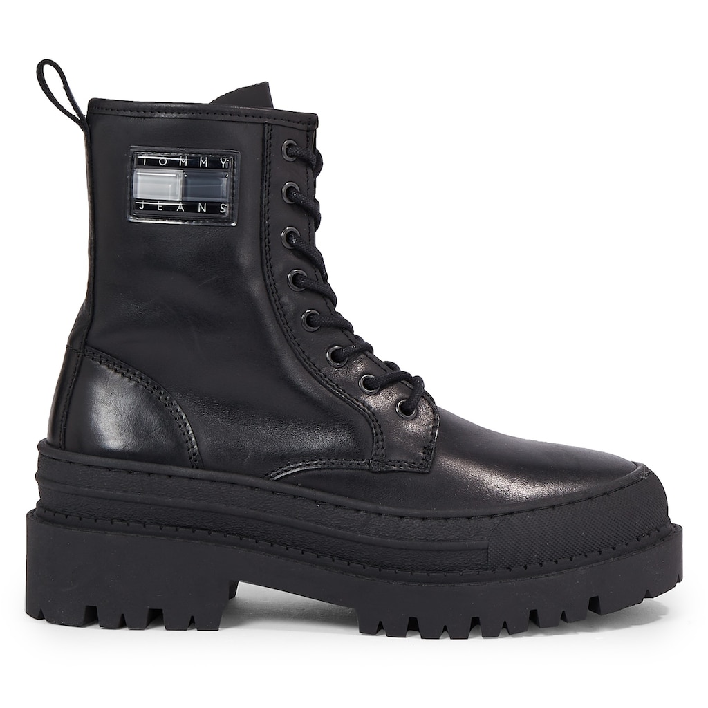 Tommy Jeans Schnürstiefelette »TJW FOXING LACE UP LEATHER BOOT«