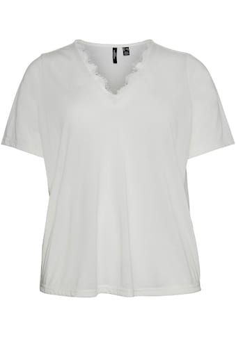 Vero Moda Curve V-Shirt »VMDAISY«, mit Spitze am Ausschnitt kaufen