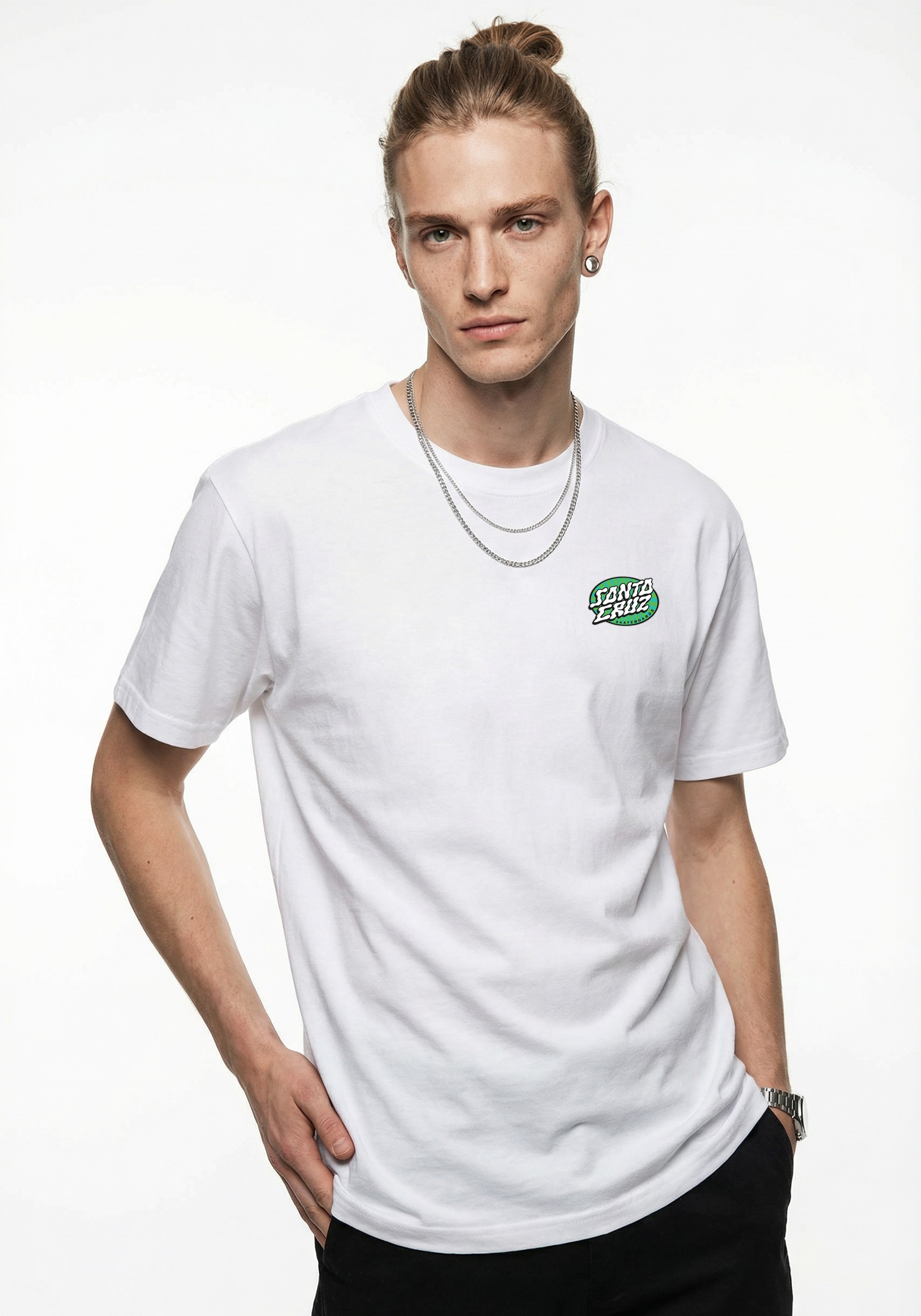Image of Santa Cruz T-Shirt "VERTIGO DOT T-SHIRT" für Erwachsene, sportlicher Stil, für Sportmode-Anlässe