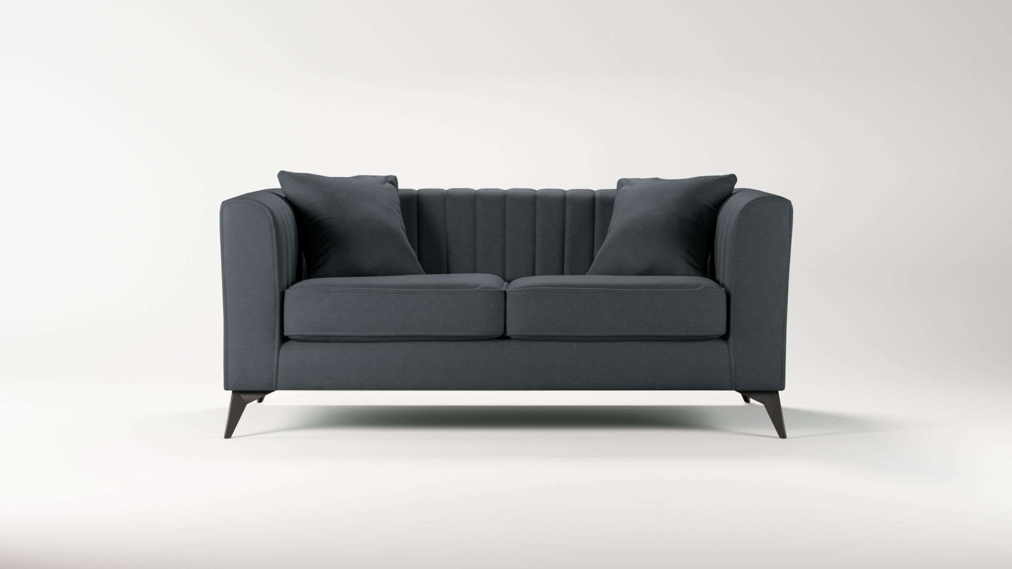 Places of Style 2-Sitzer »MATTHEW elegantes Designsofa, Masse B/T/H: 170/86/74 cm«, Steppung im Rücken, lose Sitzkissen, incl. Zierkissen
