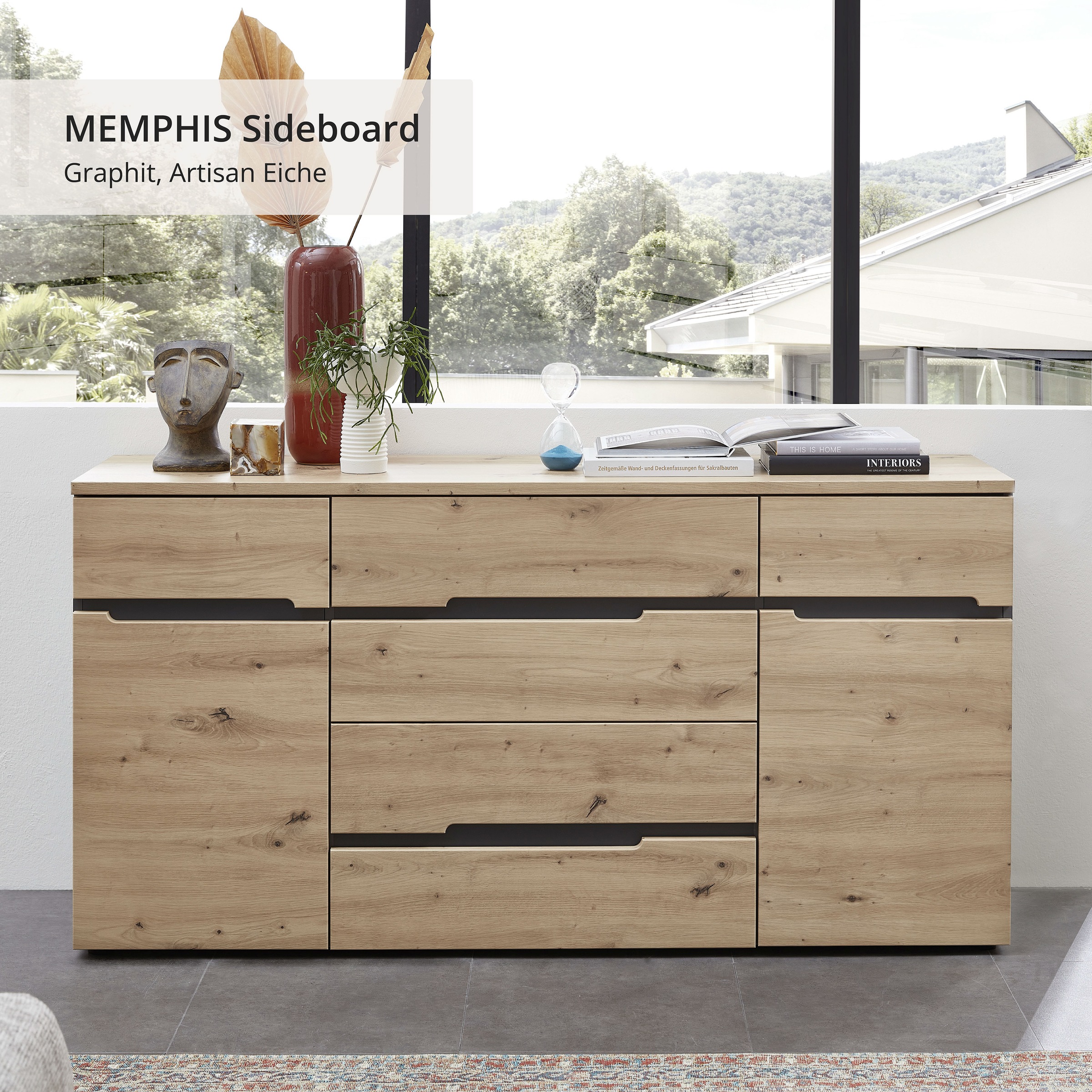 Innostyle Buffet »MEMPHIS« Buffet, meuble de salon, choix OTTO,  montage facile, beaucoup d'espace de rangement