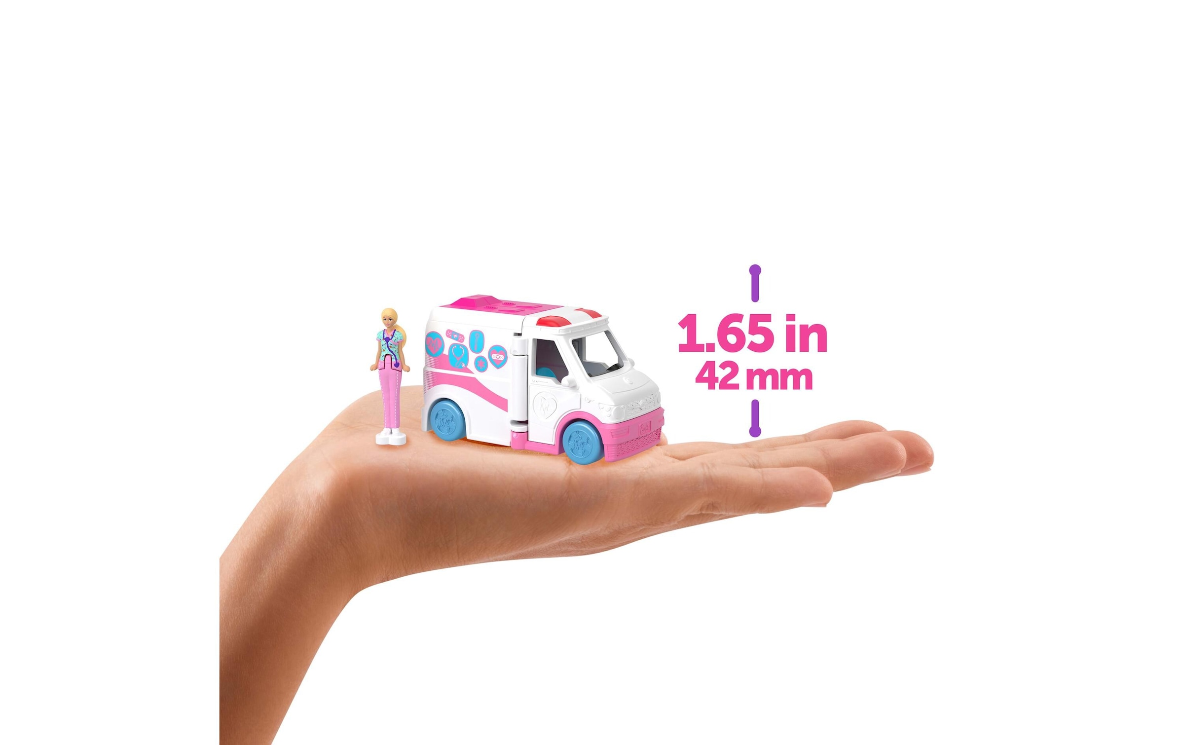 Barbie Anziehpuppe »Mini BarbieLand Krankenwagen mit Puppe«