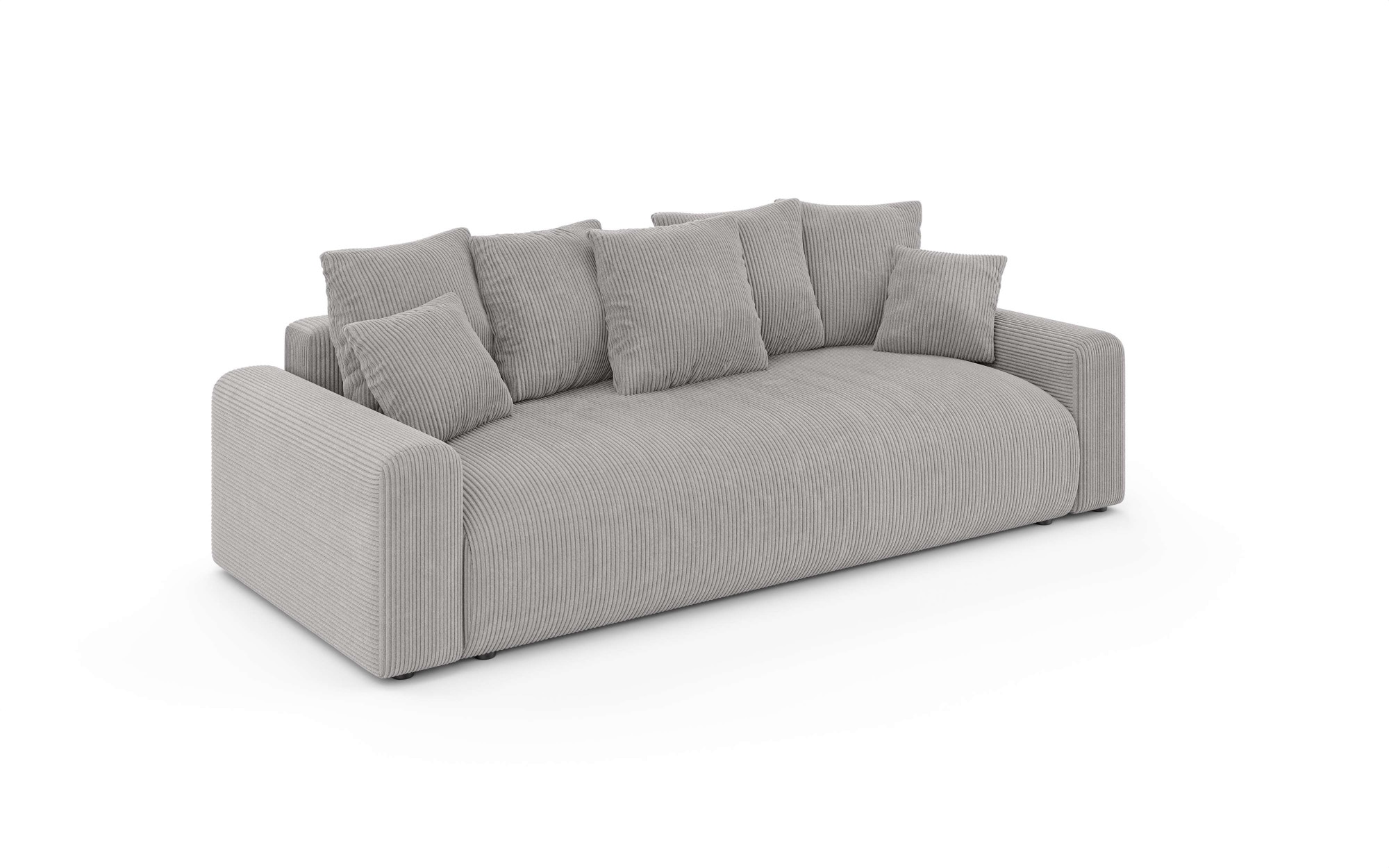 Home affaire Big-Sofa »LAKESIDE klein 3-Sitzer Schlafsofa mit Bettkasten, Breite 238 cm« Liegefläche 149x195 cm, hoher Sitzkomfort, Masse B/T/H: 238/98/85cm