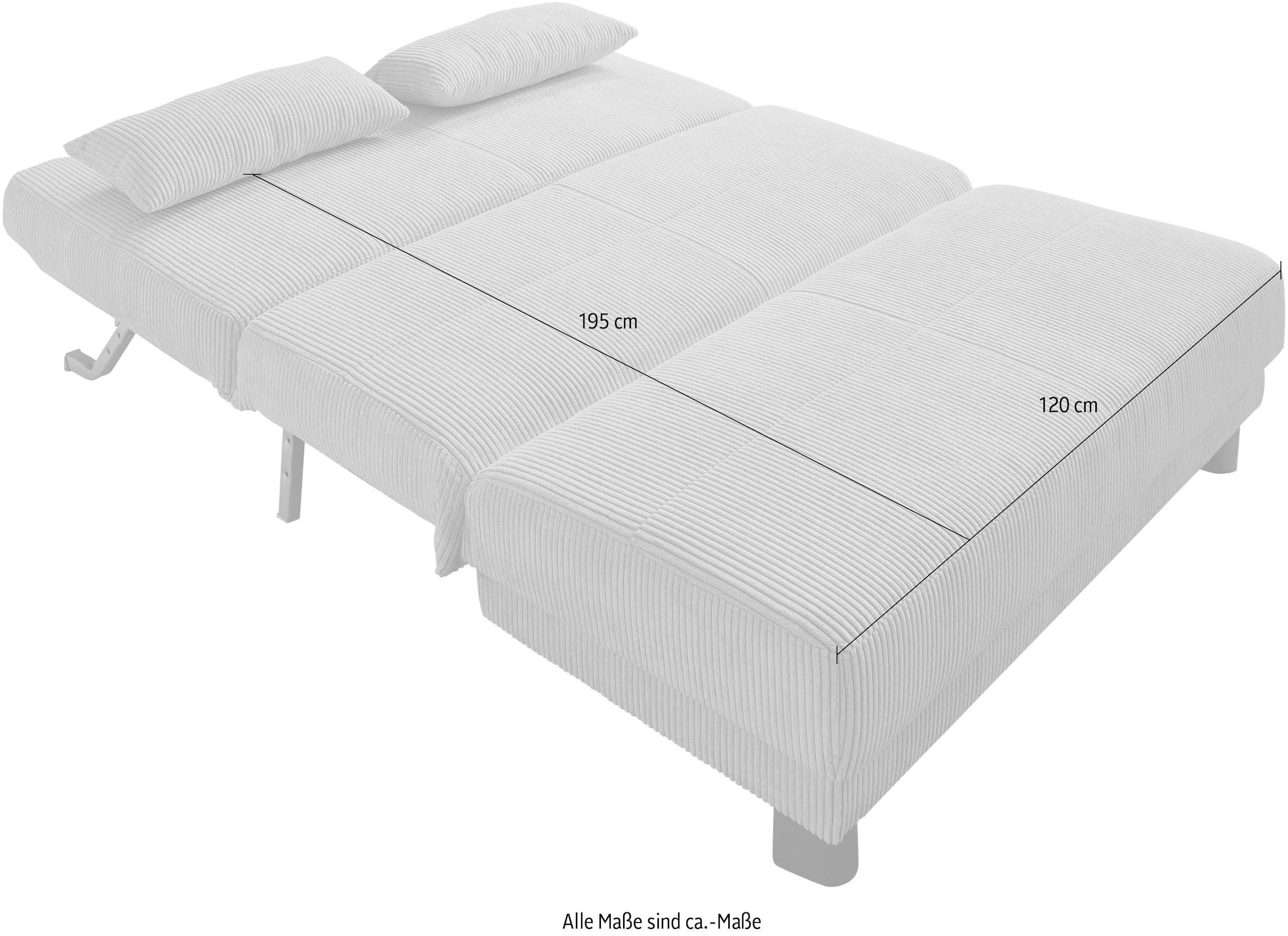 INOSIGN Schlafsofa »Gina«, mit einem Handgriff vom Sofa zum Bett