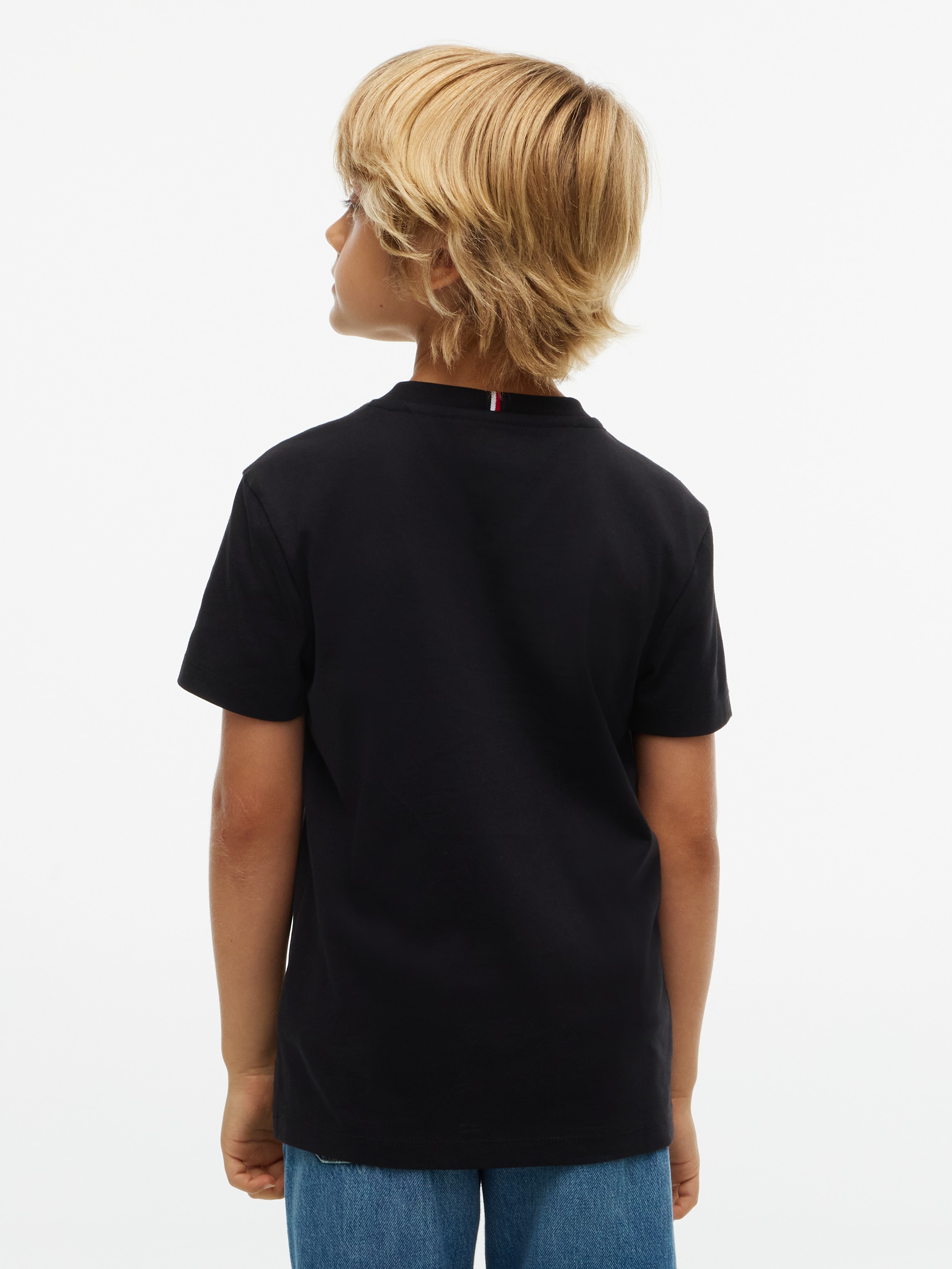 Tommy Hilfiger T-shirt Encolure ronde, coupe régulière, enfants jusqu'à 16 ans