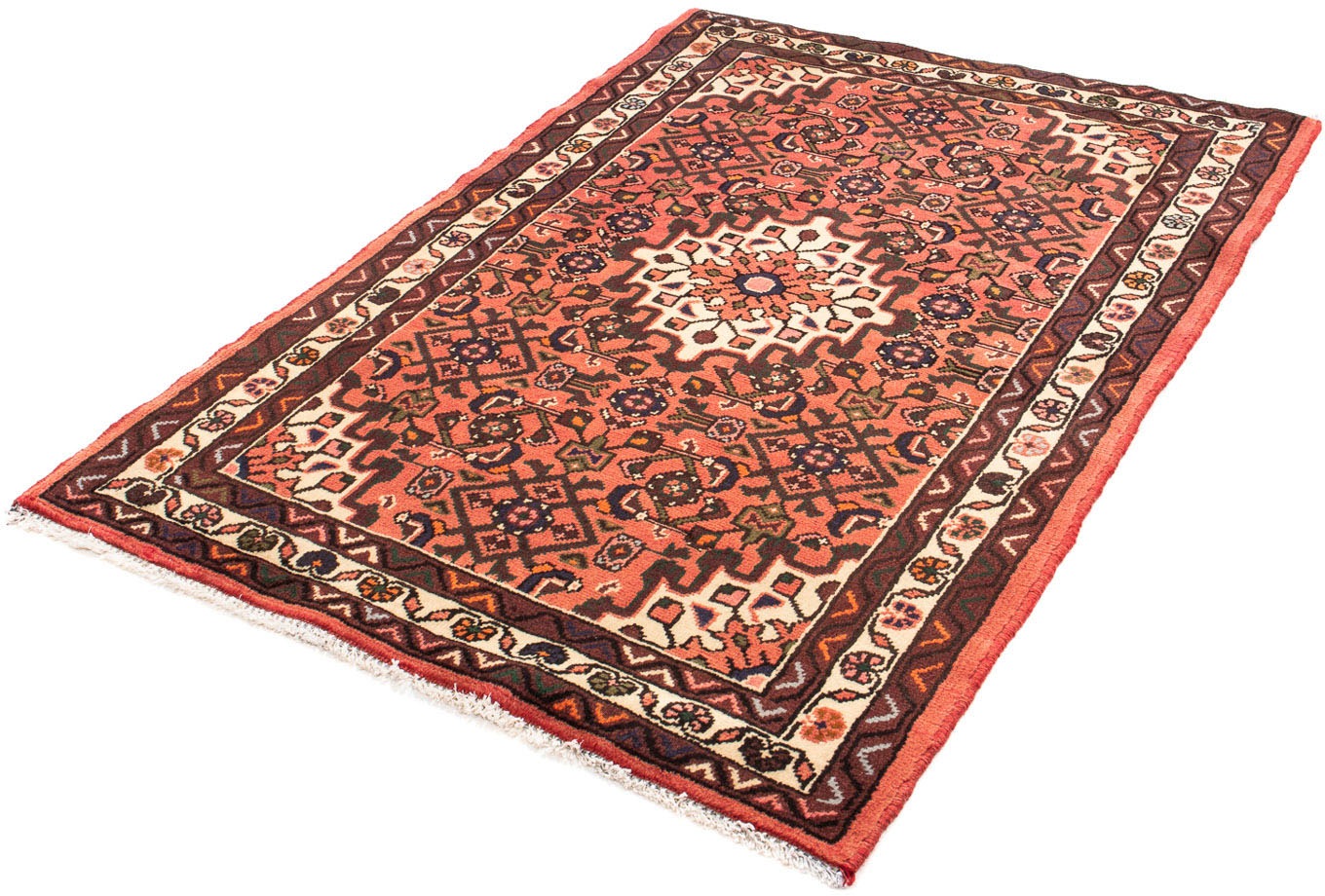 Image of morgenland Orientteppich »Perser - Nomadic - 152 x 103 cm - rot«, rechteckig, 10 mm Höhe, Wohnzimmer, Handgeknüpft, Einzelstück mit Zertifikat bei Ackermann Versand Schweiz