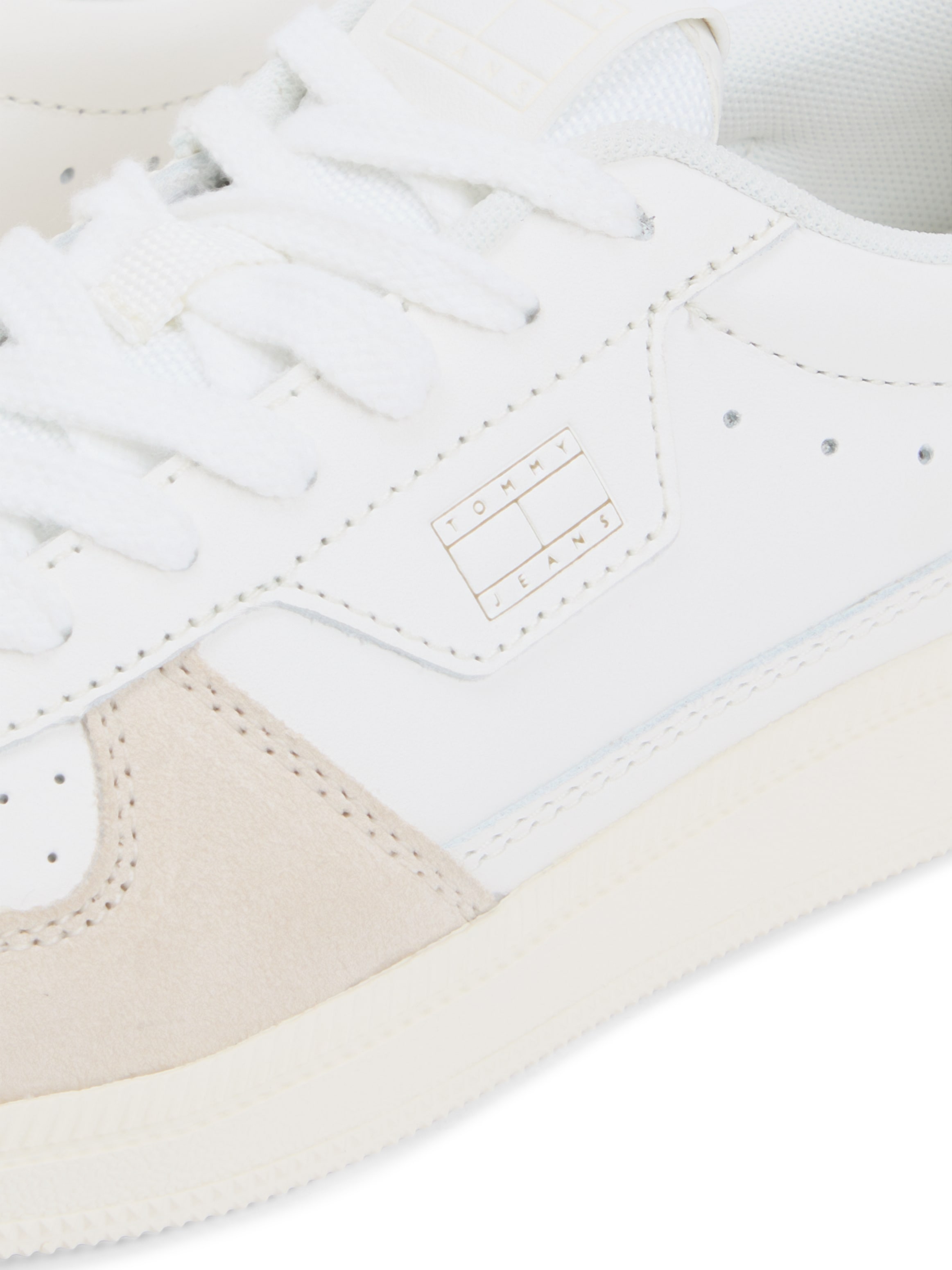 Tommy Jeans Baskets à plateforme »THE GREENWICH EDGE LEATHER«  Chaussure de loisirs, chaussure basse, chaussure à lacets avec logo doré