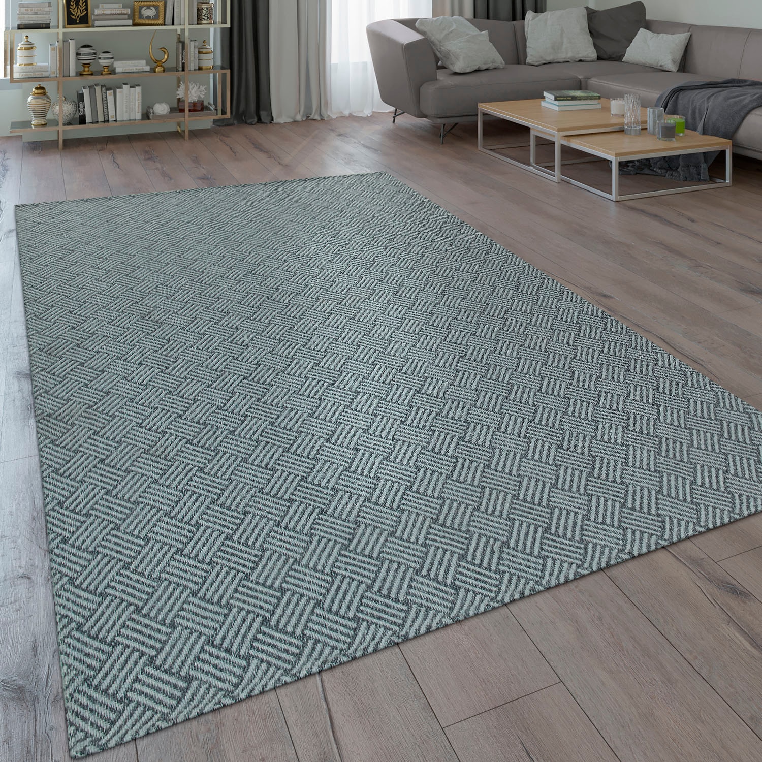 Paco Home Wohnzimmer Teppich »Varadero Kurzflor, 461«, bequem kaufen rechteckig, 3D-Design