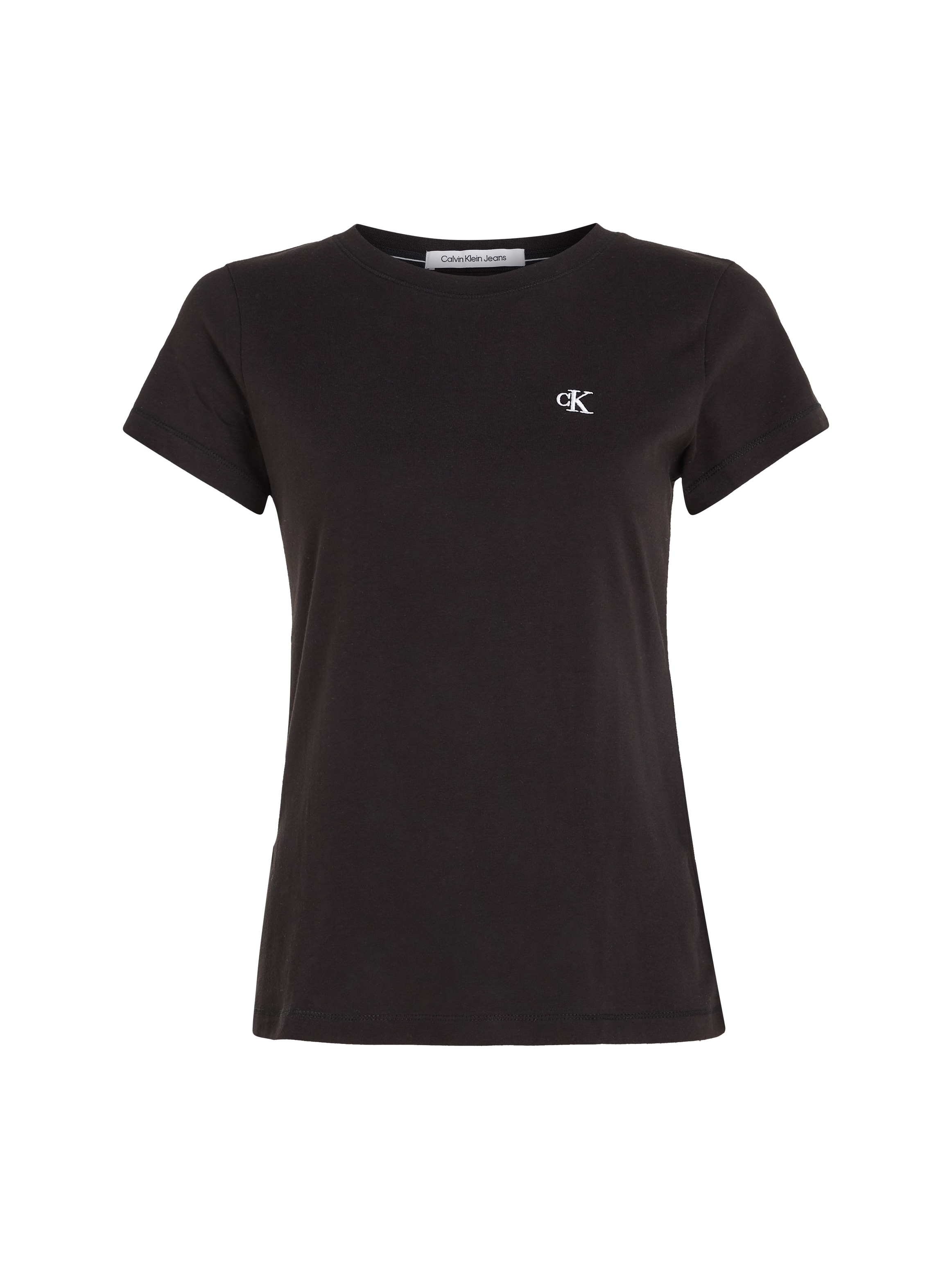 ♕ Calvin Klein Jeans T-Shirt der SLIM versandkostenfrei gesticktem CK »CK Logo mit TEE«, EMBROIDERY bestellen Brust auf