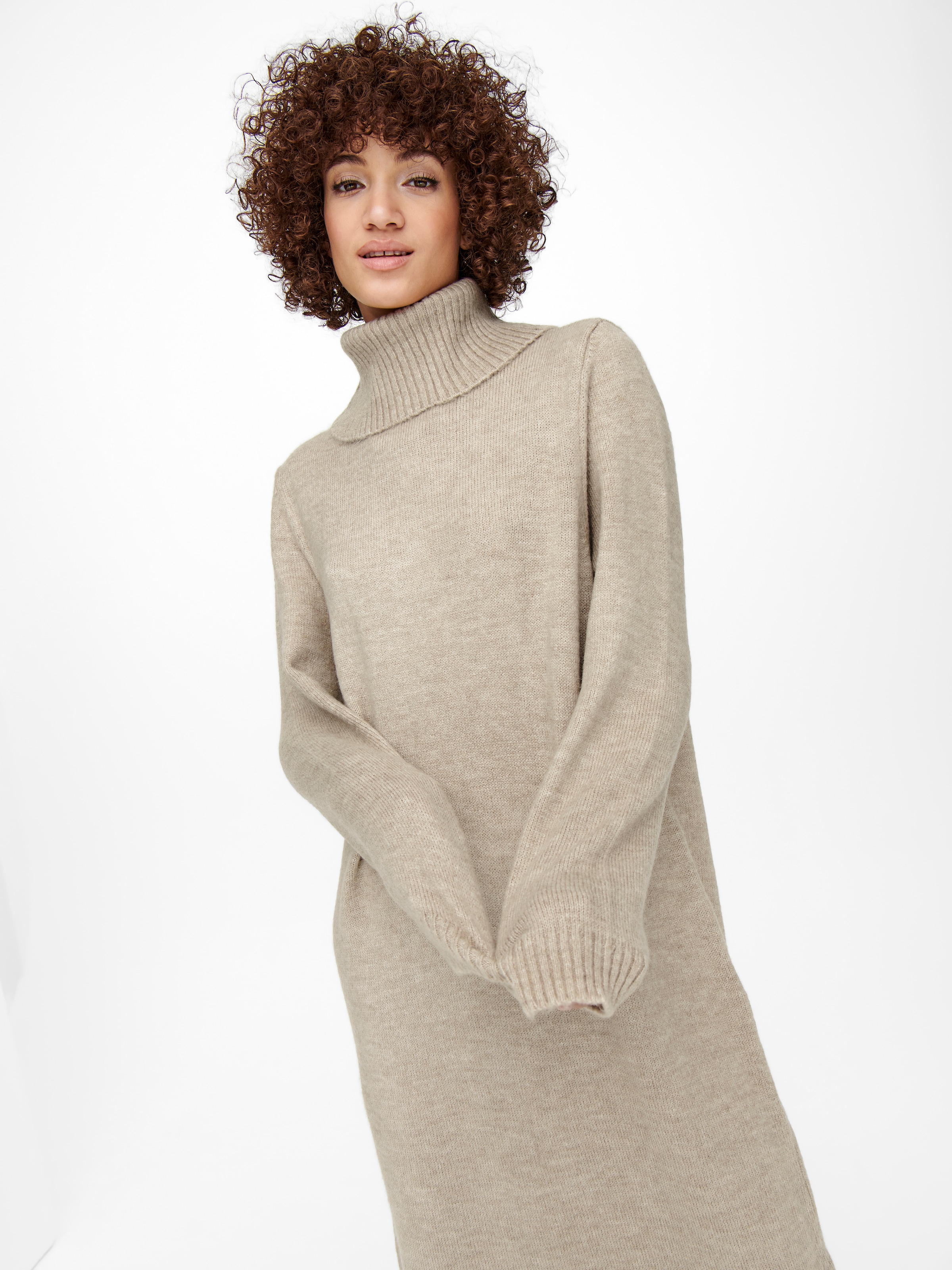 ONLY Strickkleid »ONLBRANDIE L/S ROLL NECK DRESS«