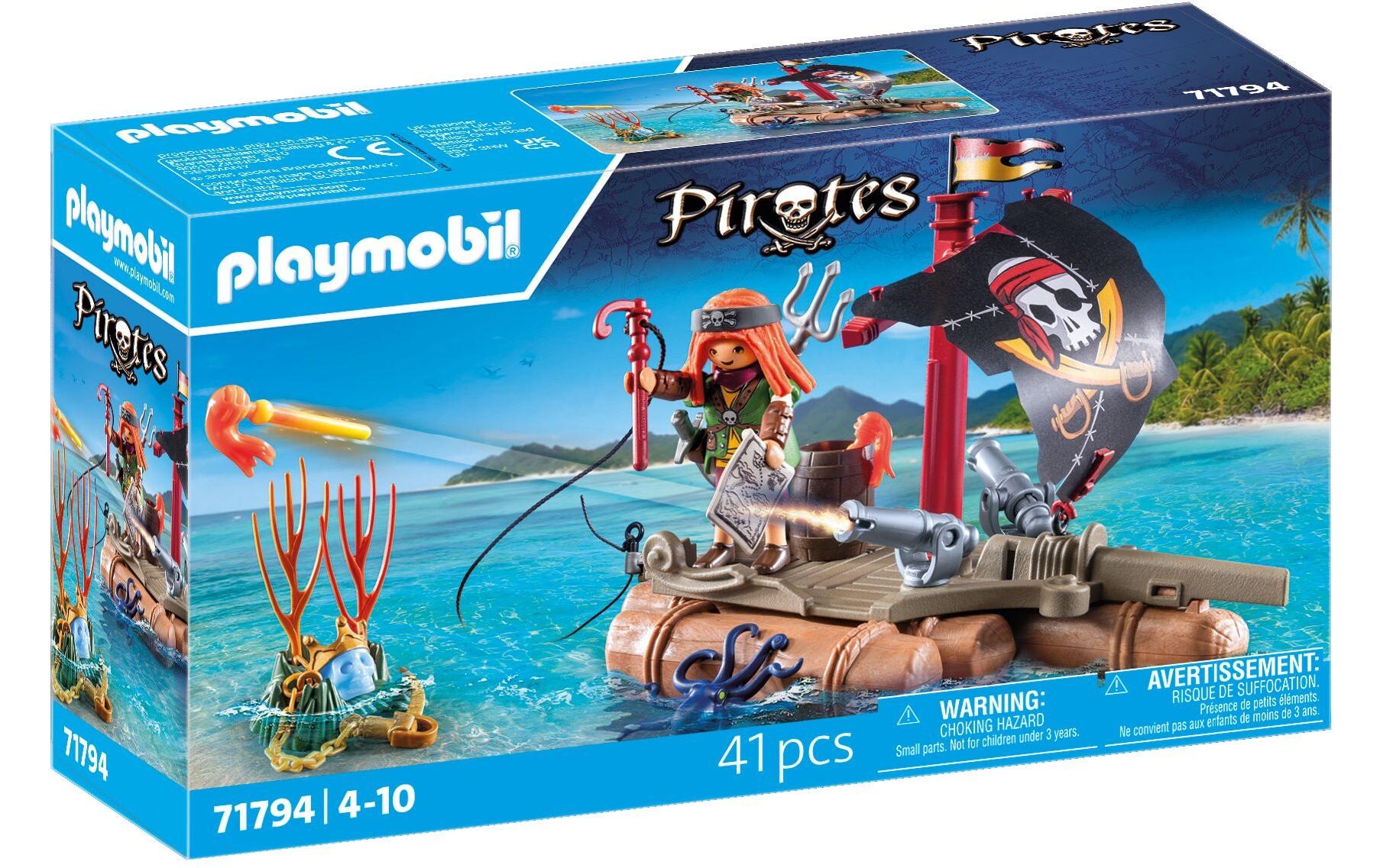 Image of Playmobil Spielbausteine "Schatzbergung auf Piratenfloss 71794"