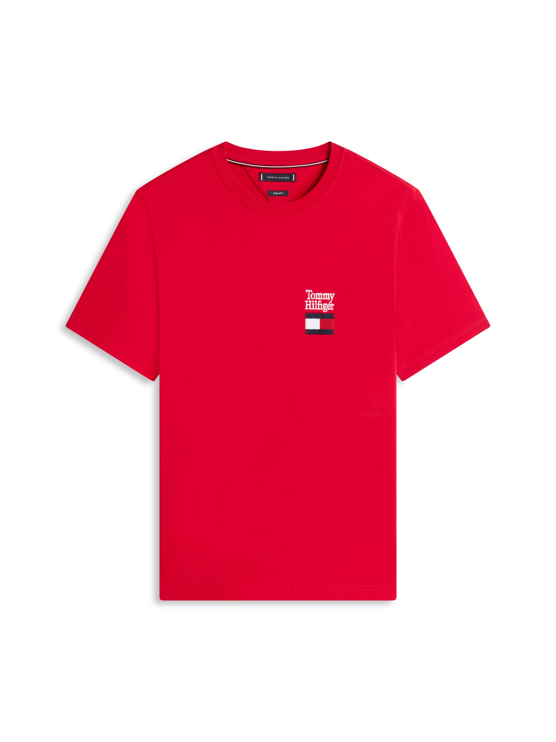 Tommy Hilfiger T-Shirt »BRAND LOVE TEXT STACK« Regular fit mit Rundhalsausschnitt
