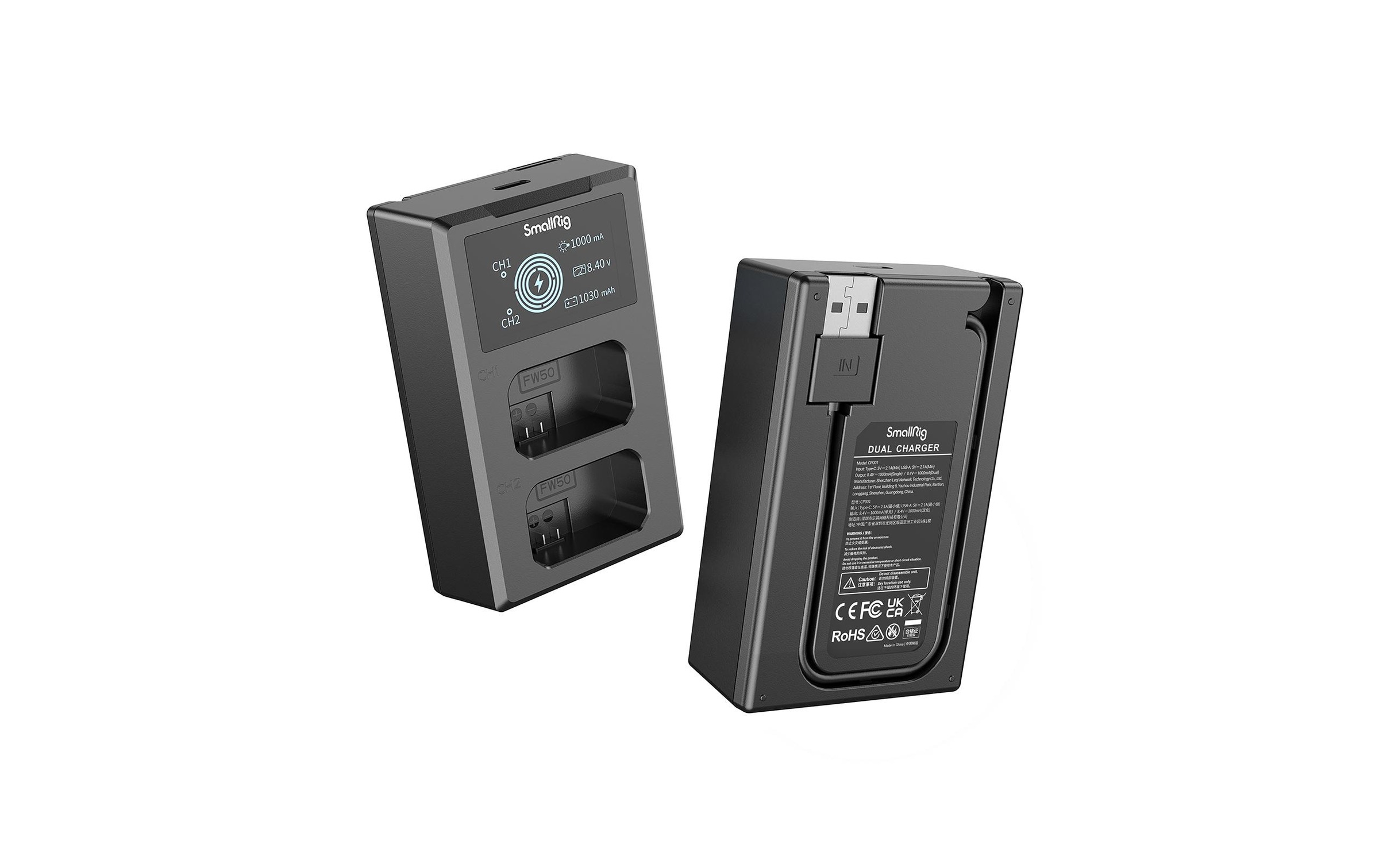 Akku »Smallrig NP-FW50 Akku und Charger Kit«, 7,4 V