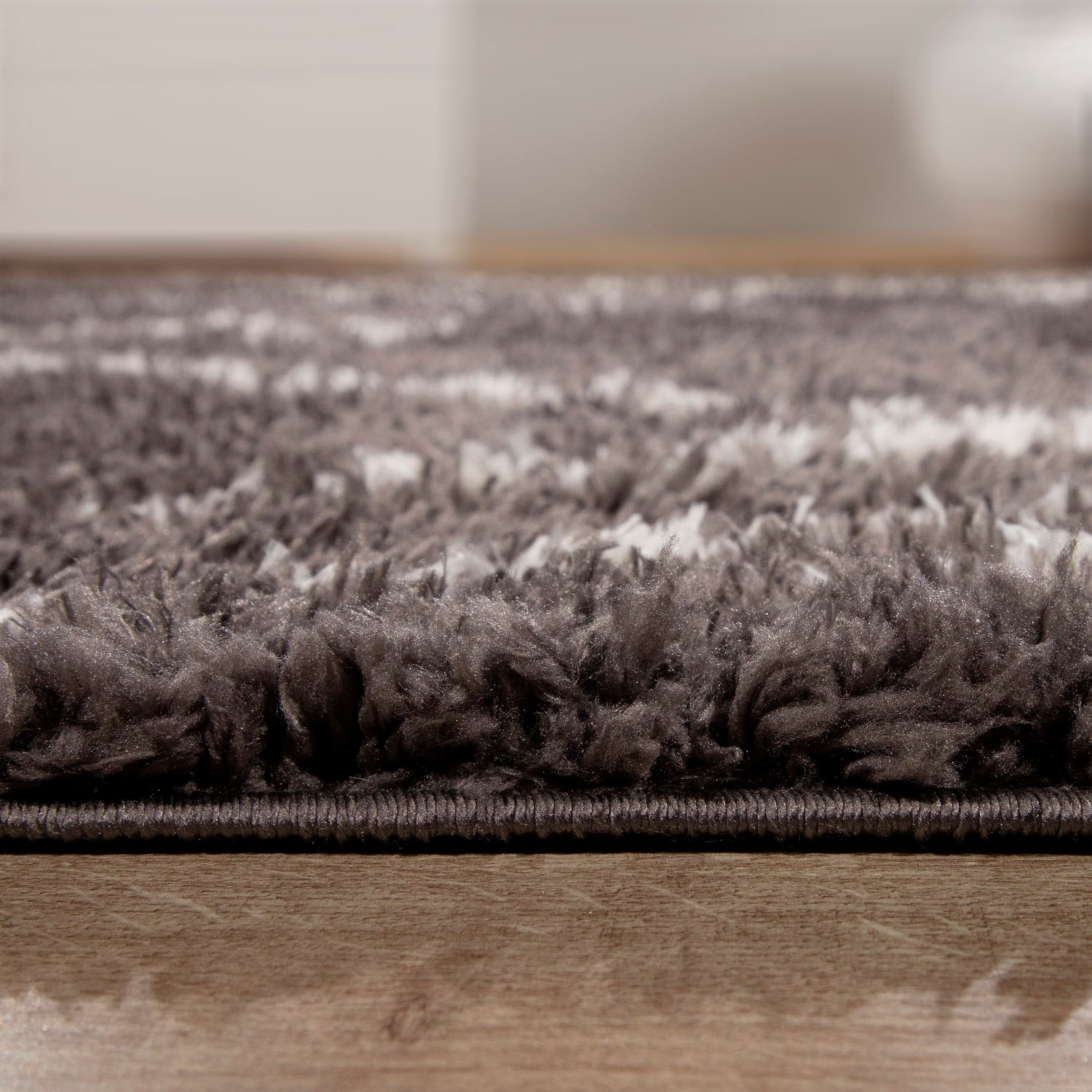 Paco Home Hochflor-Teppich »Orebro 171«, rund, 44 mm Höhe, modernes Rauten Muster, besonders weich & kuschelig