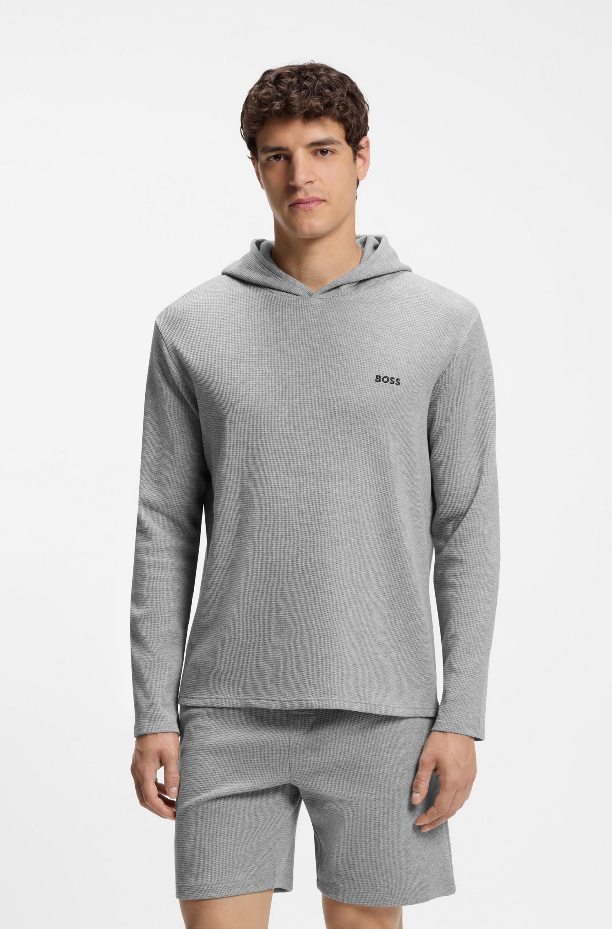 Image of BOSS Hoodie "Waffle LS-Shirt H"