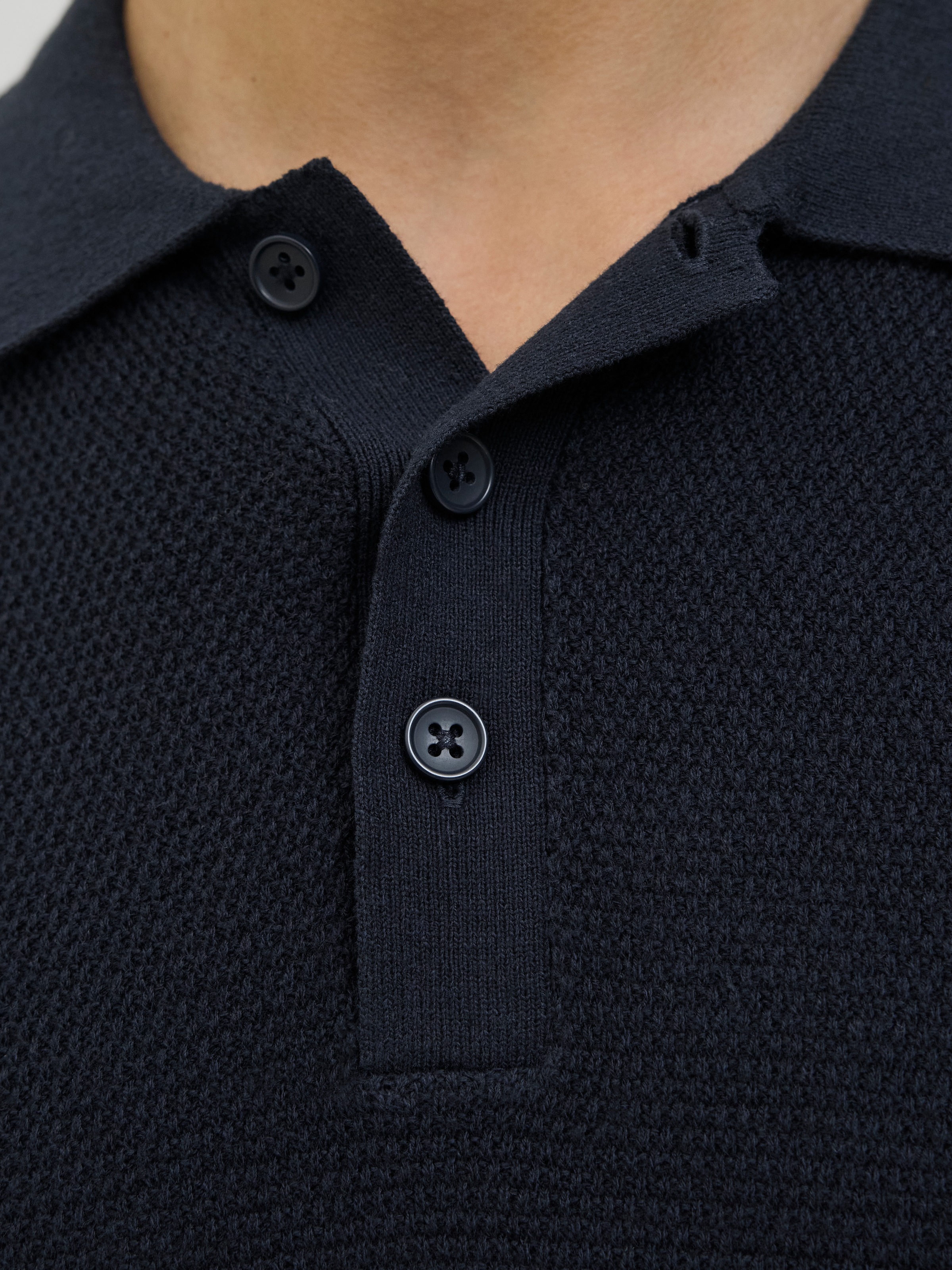 Jack & Jones Strickpullover »JJEGEORGE KNIT POLO LS SN«