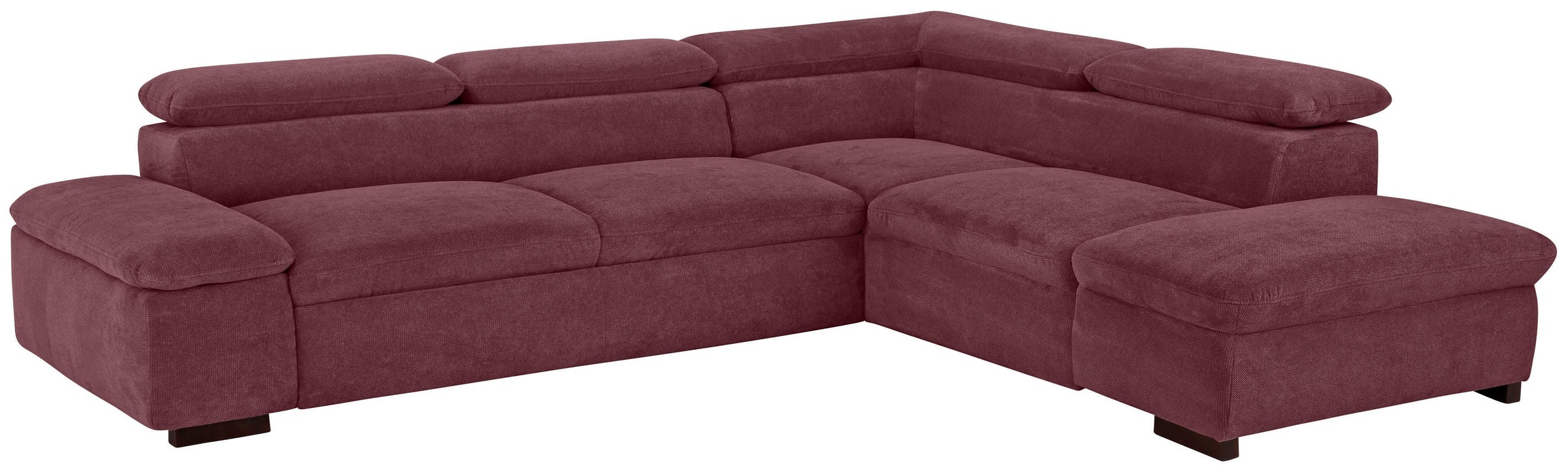 Image of Home affaire Ecksofa »Alberto«, inklusive Kopfteilverstellung, mit Ottomanenabschluss bei Ackermann Versand Schweiz