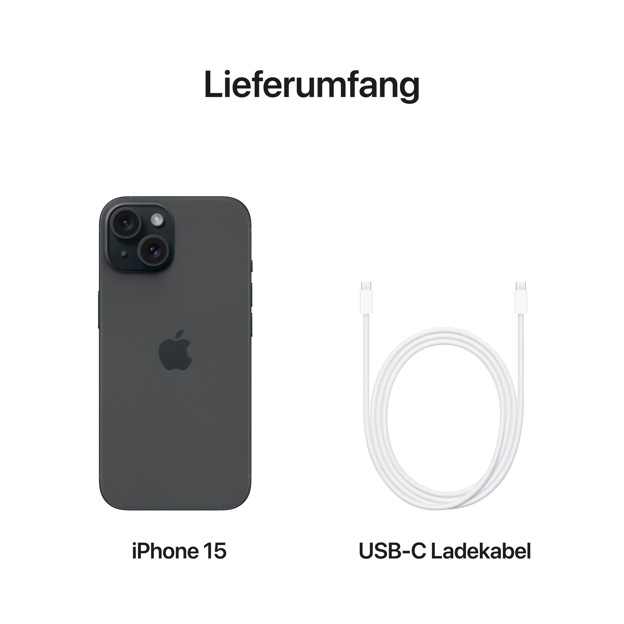 Apple Smartphone »iPhone 15« schwarz