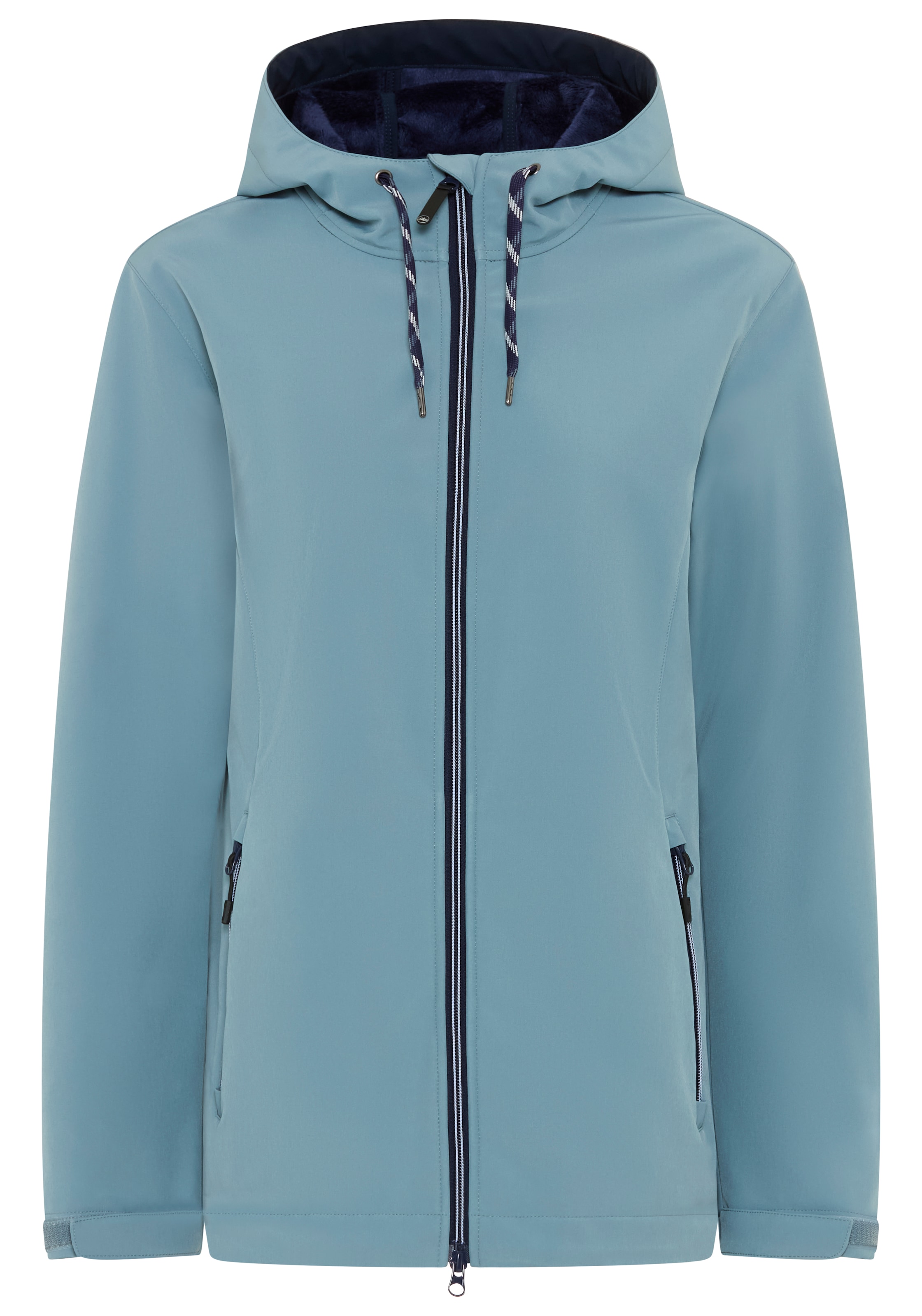 Polarino Softshelljacke mit Kapuze für den Übergang,  aus Softshell,  wasserabweisend,  winddicht