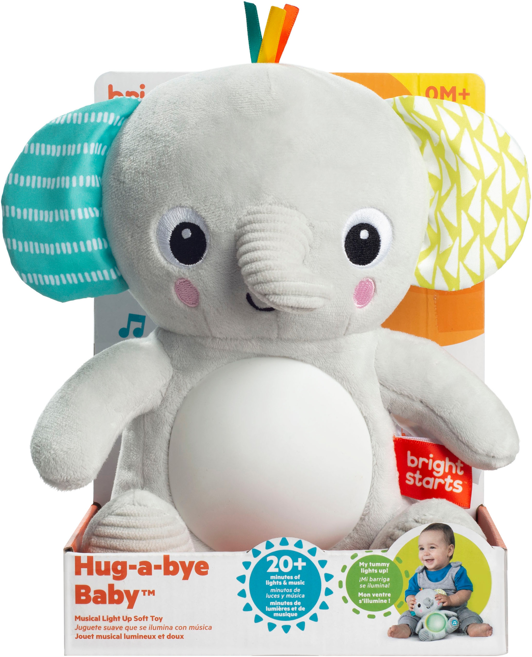 Bright Starts Figurine en peluche »Hug-a-bye Baby™ Musical Light Up Soft Toy​« mit Licht und Soundeffekten