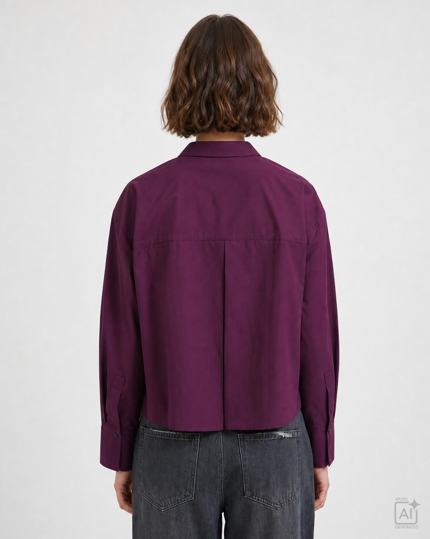 Smith & Soul Blouse chemise mit Logostickerei, Kellerfalte