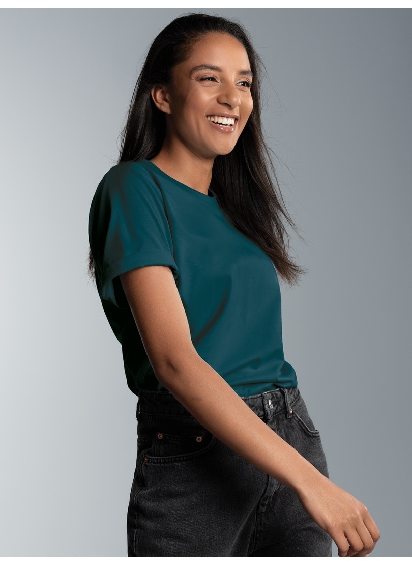 Trigema T-shirt »TRIGEMA T-Shirt DELUXE Baumwolle« 1 cuis